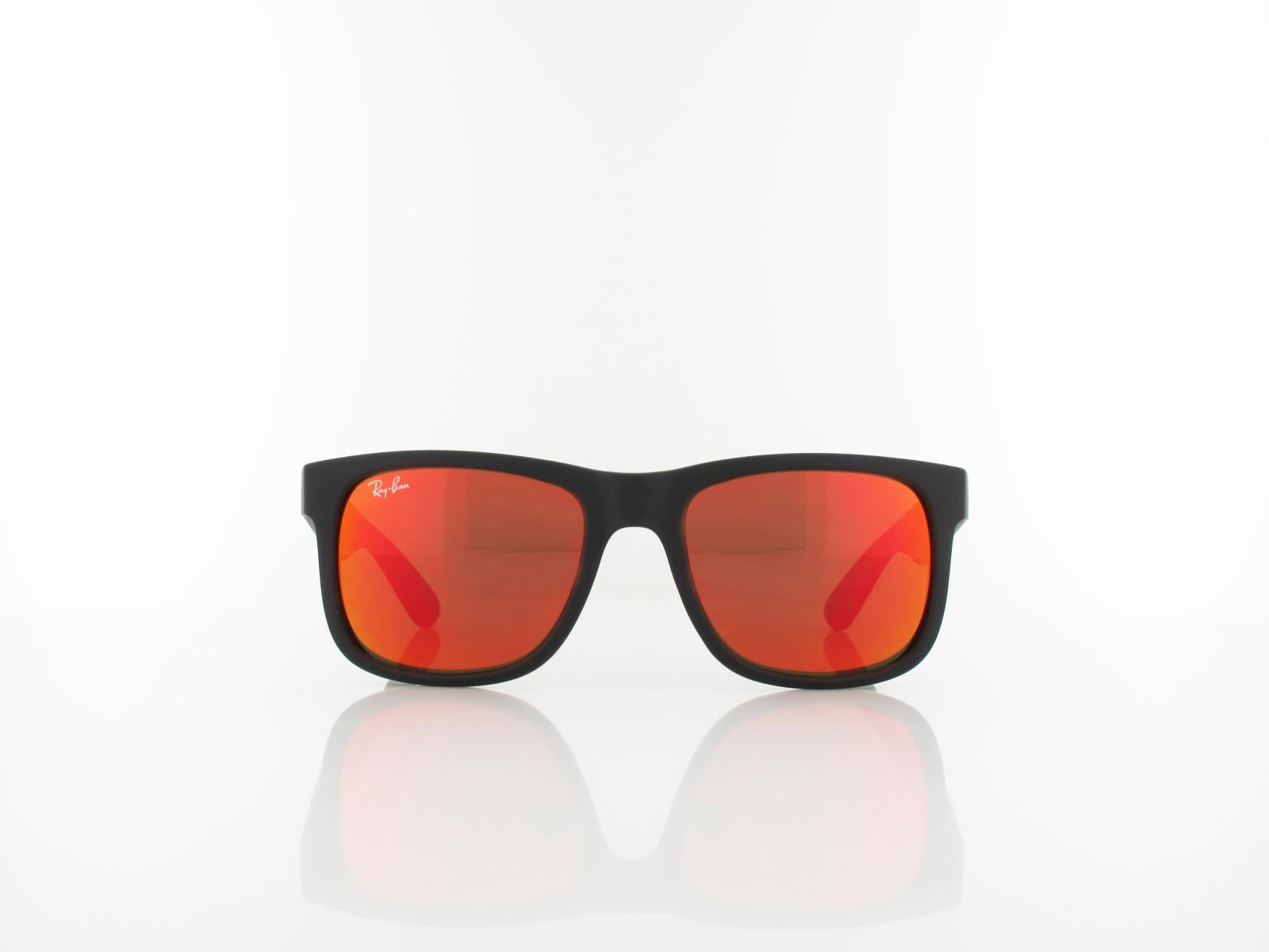 Ray Ban | Justin RB4165 622/6Q 51 | rubber black / brown mirror orange
