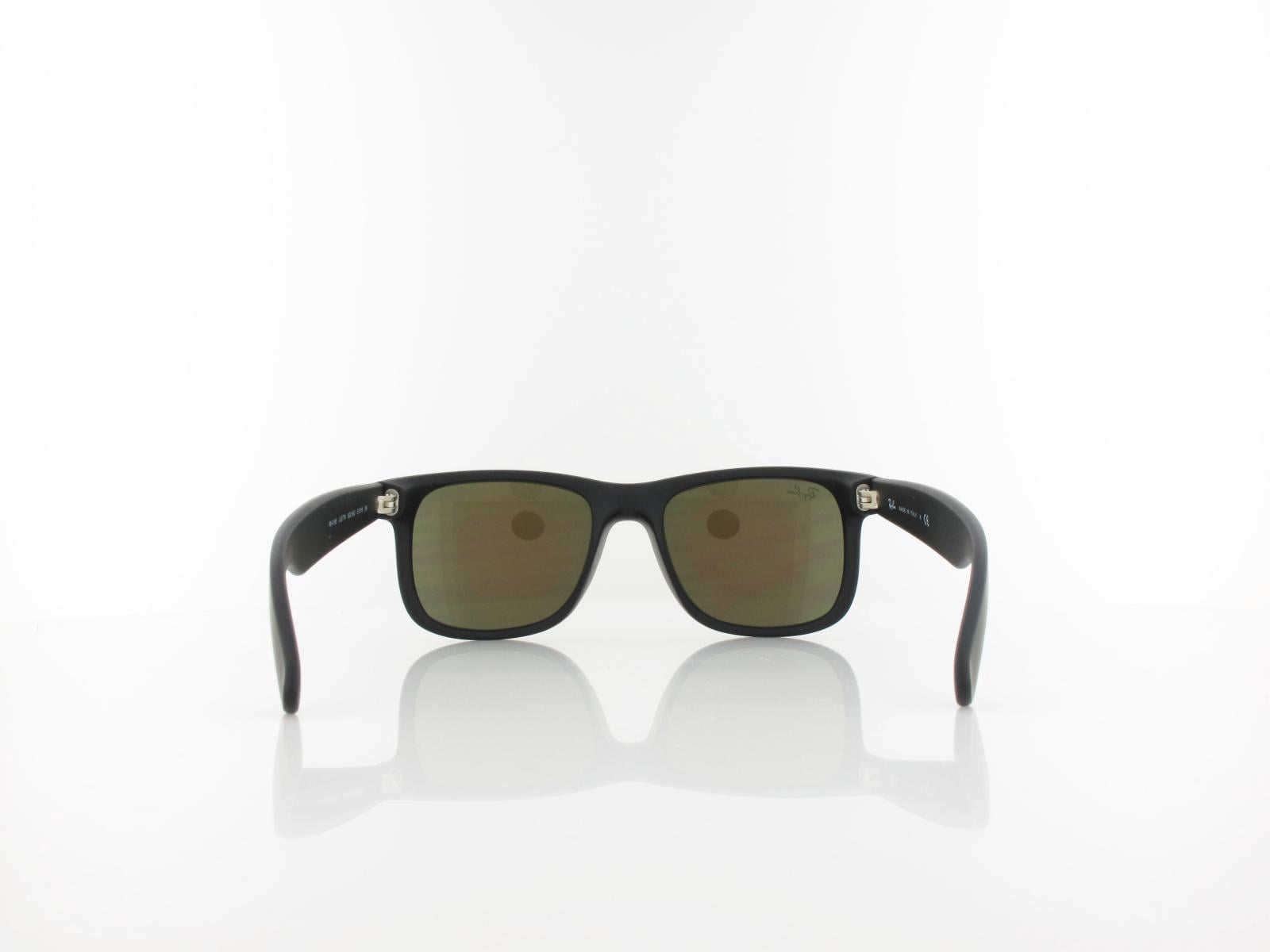 Ray Ban | Justin RB4165 622/6Q 51 | rubber black / brown mirror orange