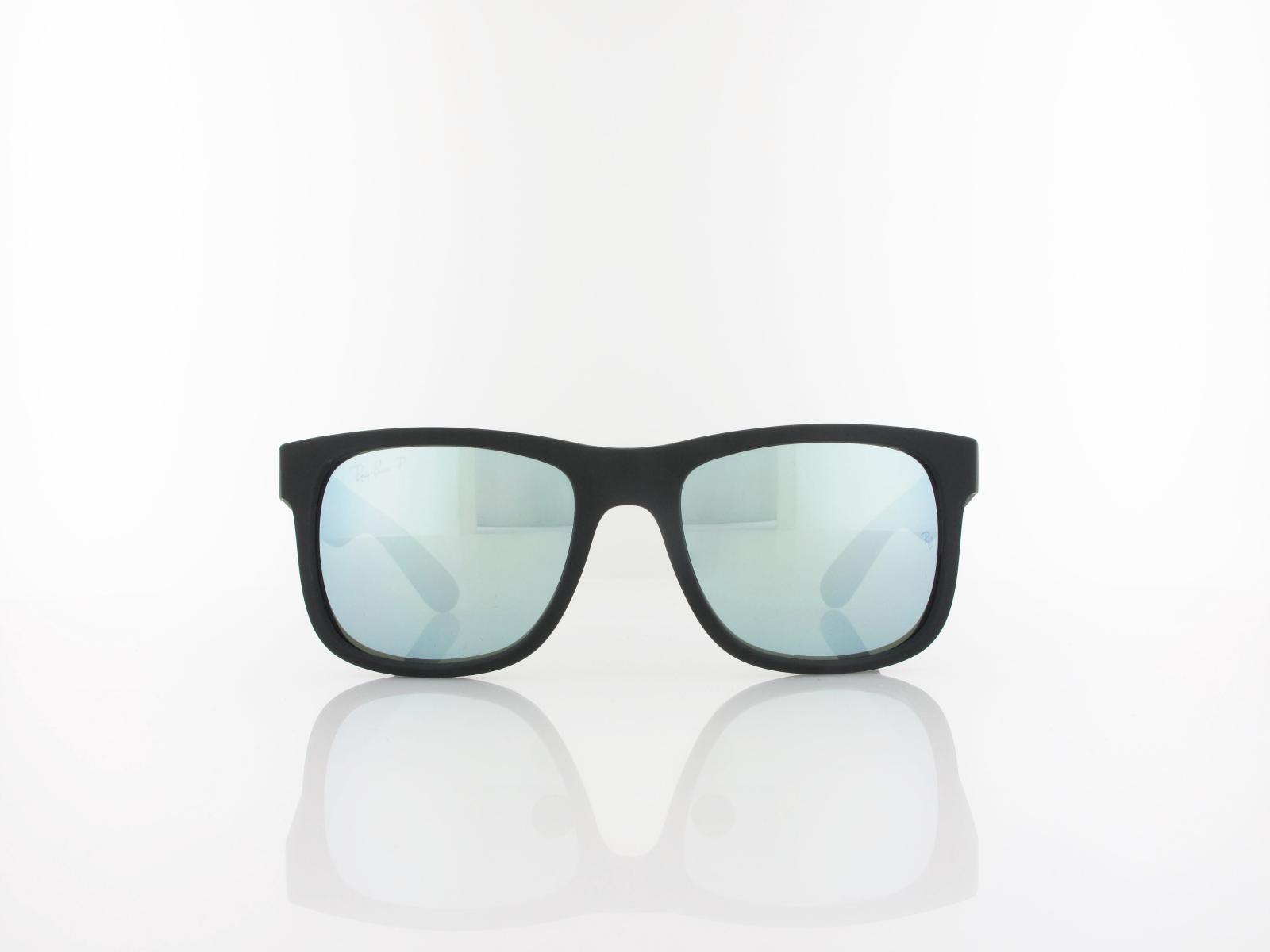 Ray Ban | Justin RB4165 622/Y4 51 | rubber black / green mirror silver polar