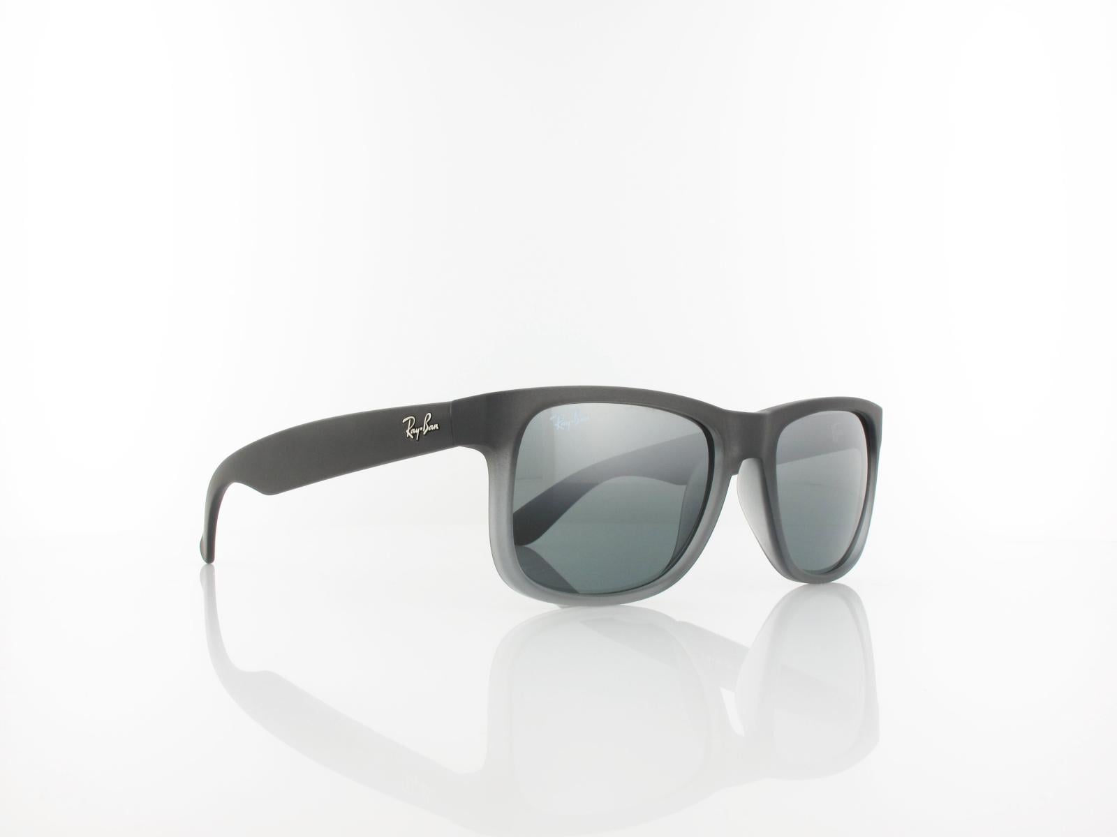 Ray Ban | Justin RB4165 852/88 51 | rubber grey transparent / grey gradient silver mirror