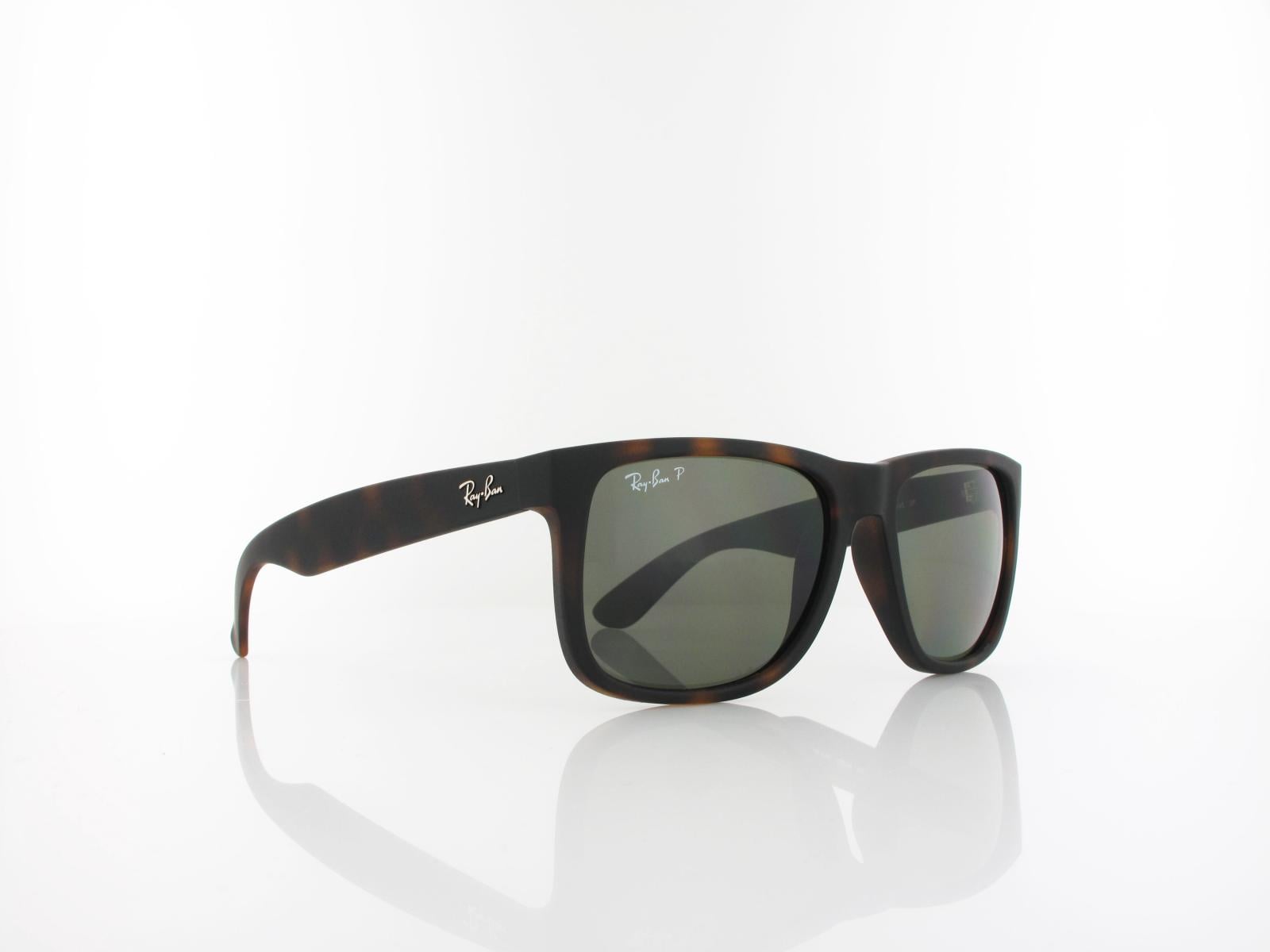 Ray Ban | Justin RB4165 8659A 55 | rubber havana / dark green polar