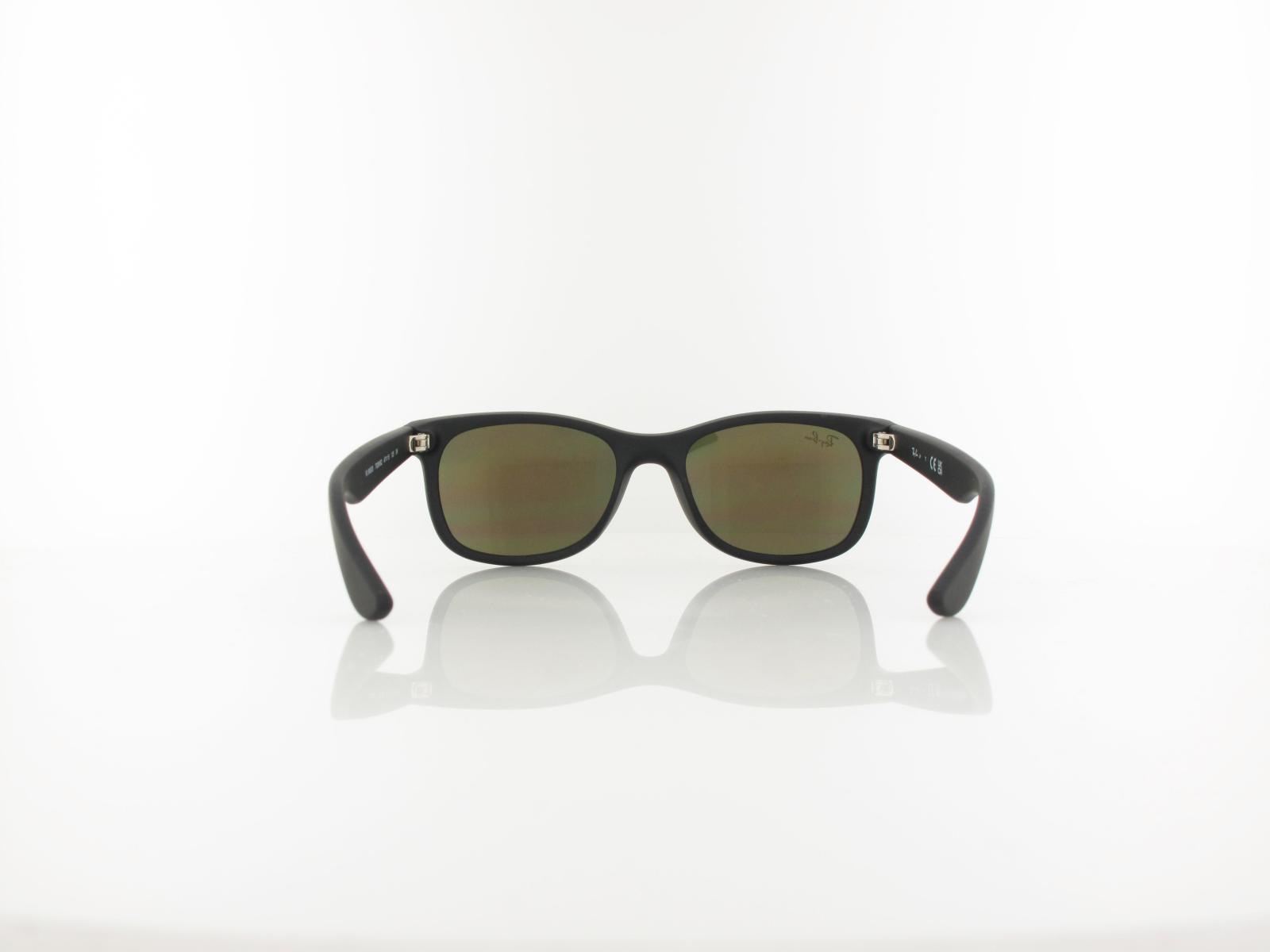 Ray Ban | New Wayfarer KIDS RJ9052S 70286Q 47 | rubber black / brown - mirror orange