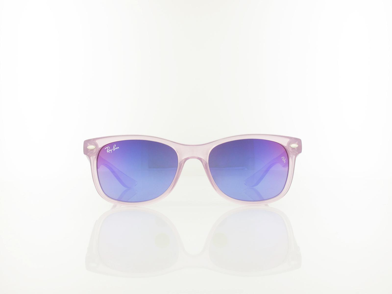 Ray Ban | New Wayfarer KIDS RJ9052S 7147B1 47 | opal violett / green - mirror blue violet
