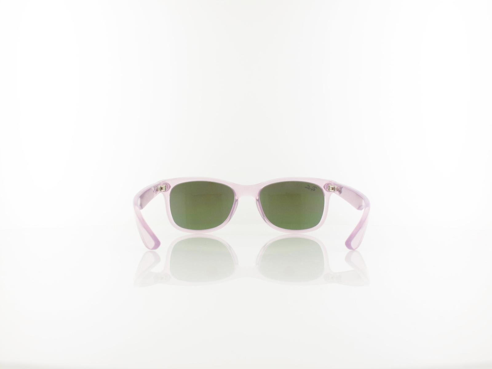 Ray Ban | New Wayfarer KIDS RJ9052S 7147B1 47 | opal violett / green - mirror blue violet