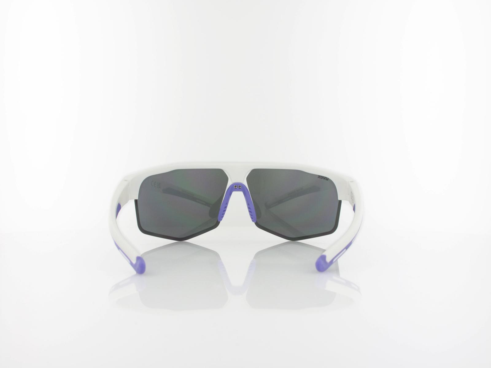 UVEX | axos set S533081 8416 70 | white matt / mirror purple - clear