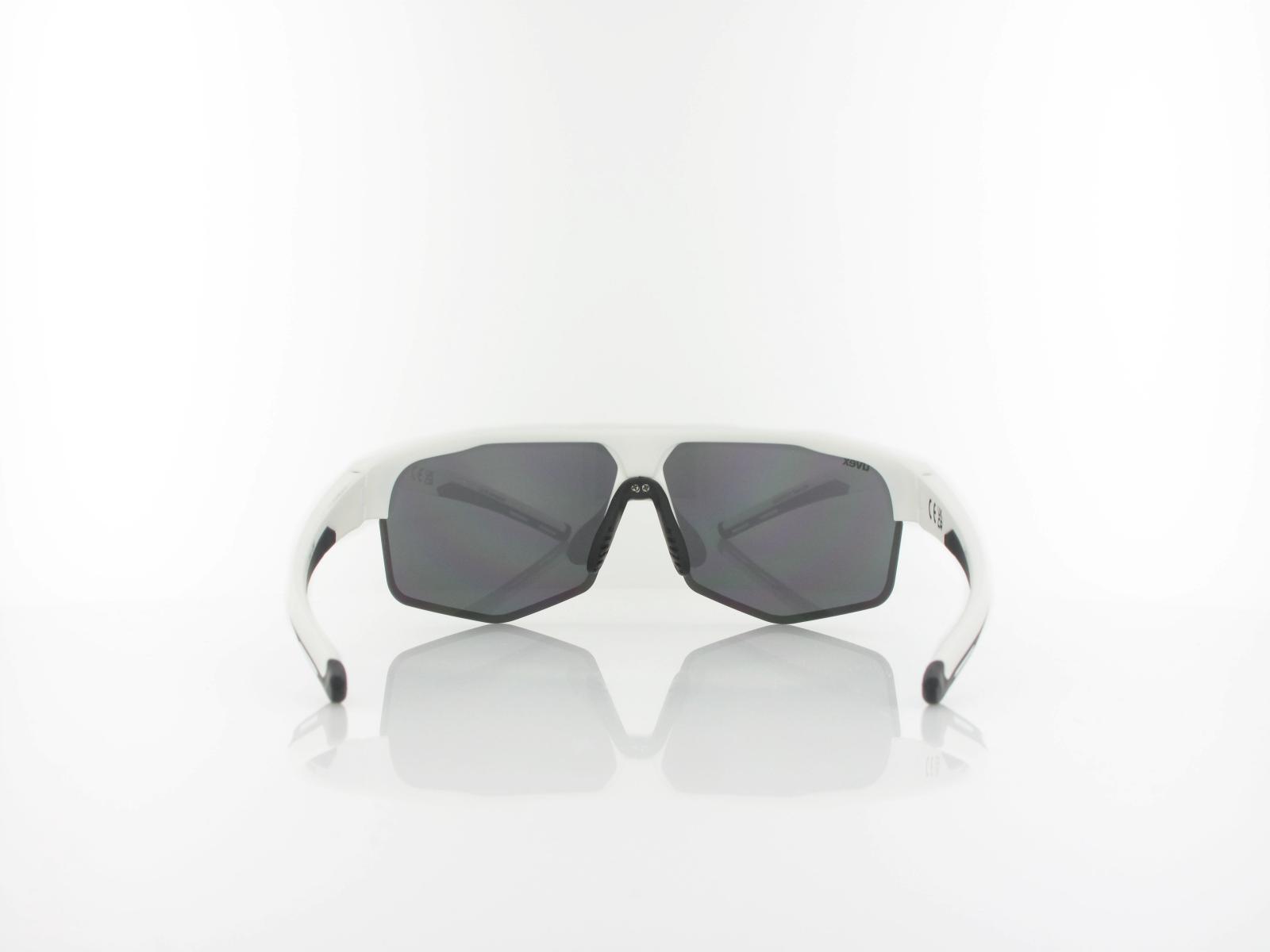 UVEX | axos set S533081 8816 70 | white matt / mirror silver - clear