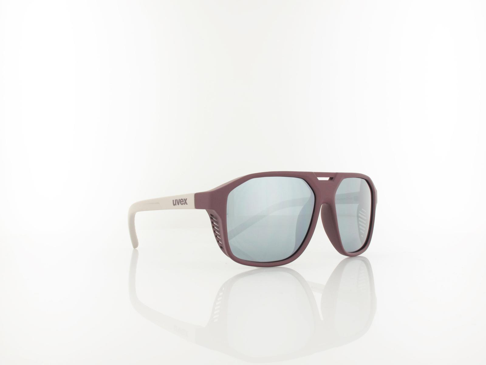UVEX | cosmic S533099 3516 49 | cranberry matt / mirror silver