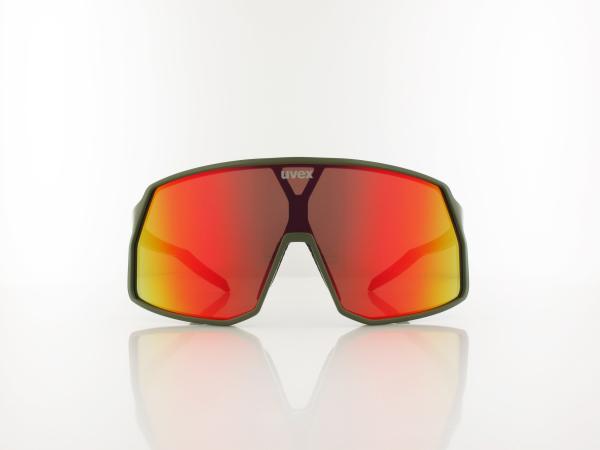 UVEX | pace stage S534030 7716 145 | olive mat / mirror red