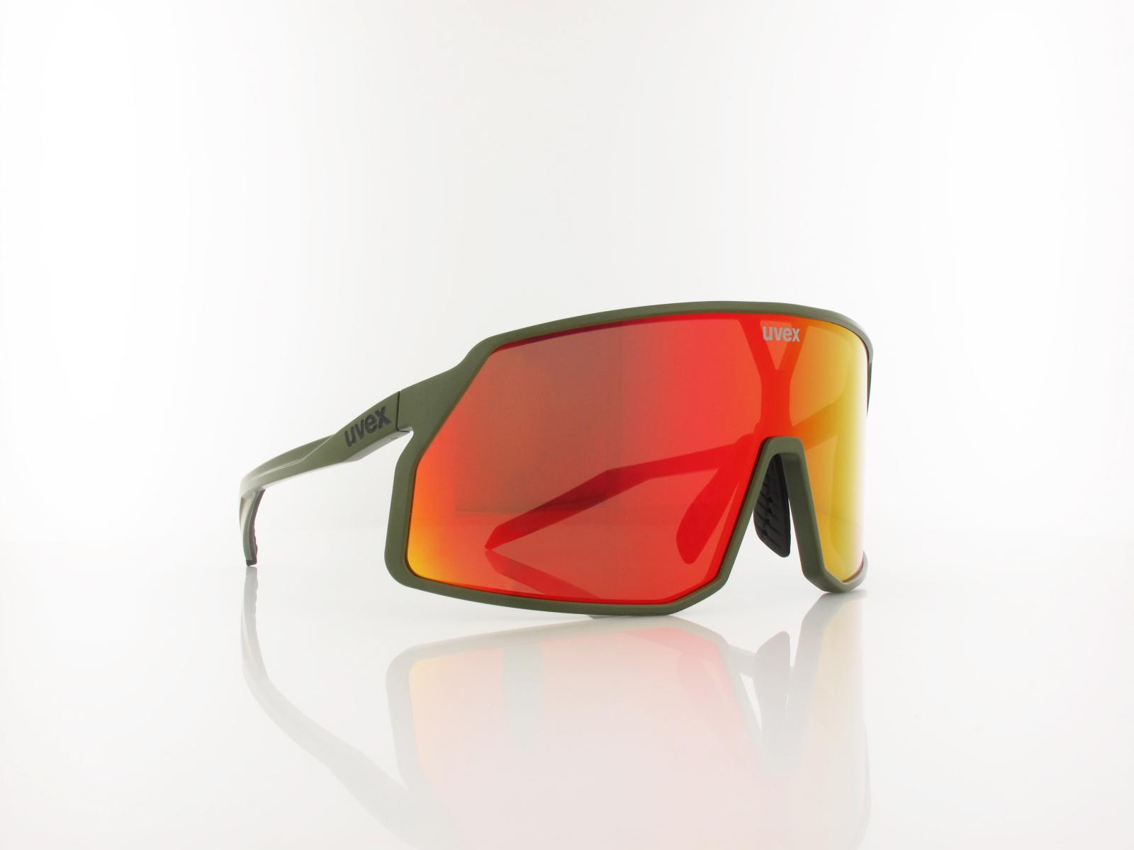 UVEX | pace stage S534030 7716 145 | olive mat / mirror red