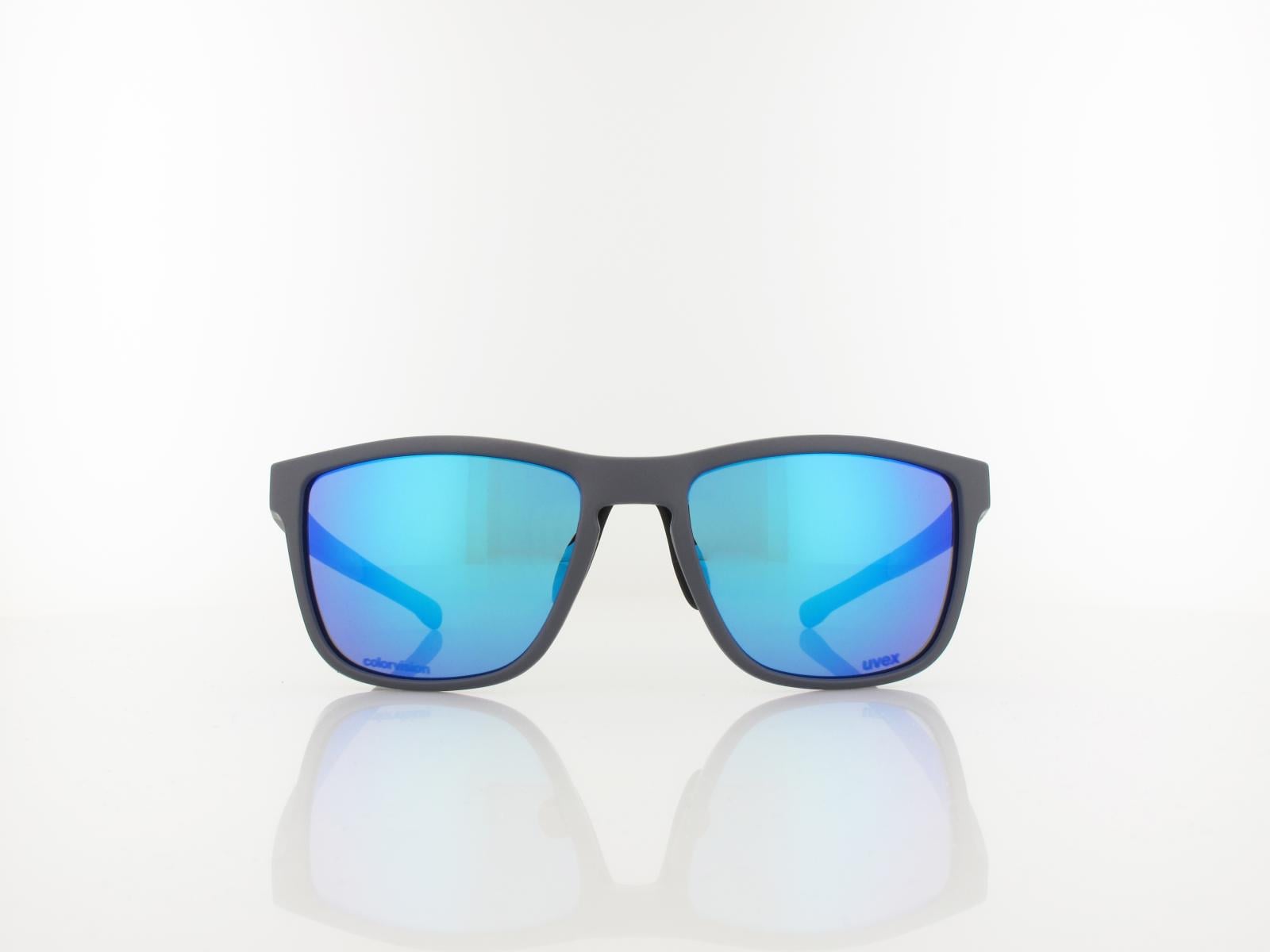 UVEX | RXd 4008 CV 1526 56 | grau matt / colorvision nature - blauspiegel