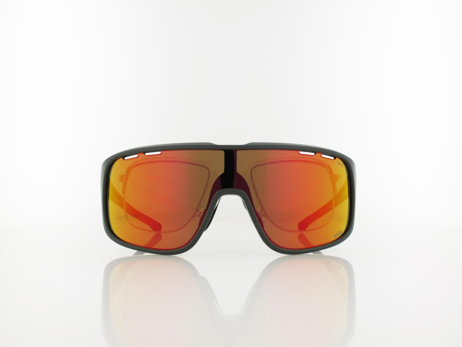 UVEX | RXs 4300 CV 7200 9054 135 | khaki matt / colorvision nature - red mirror