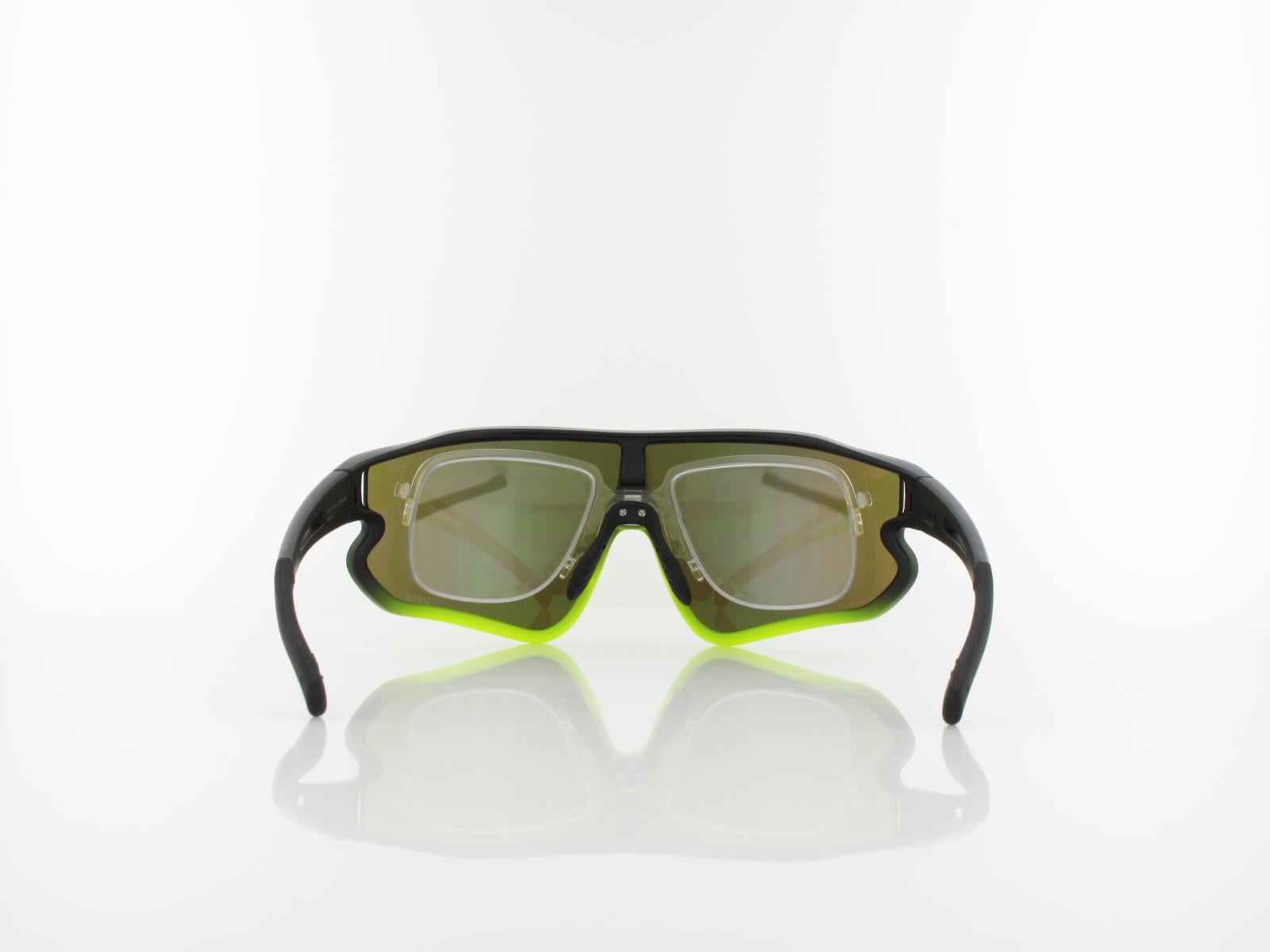 UVEX | RXs 4301 CV 1249 9055 135 | black matt yellow / colorvision nature - silver mirror