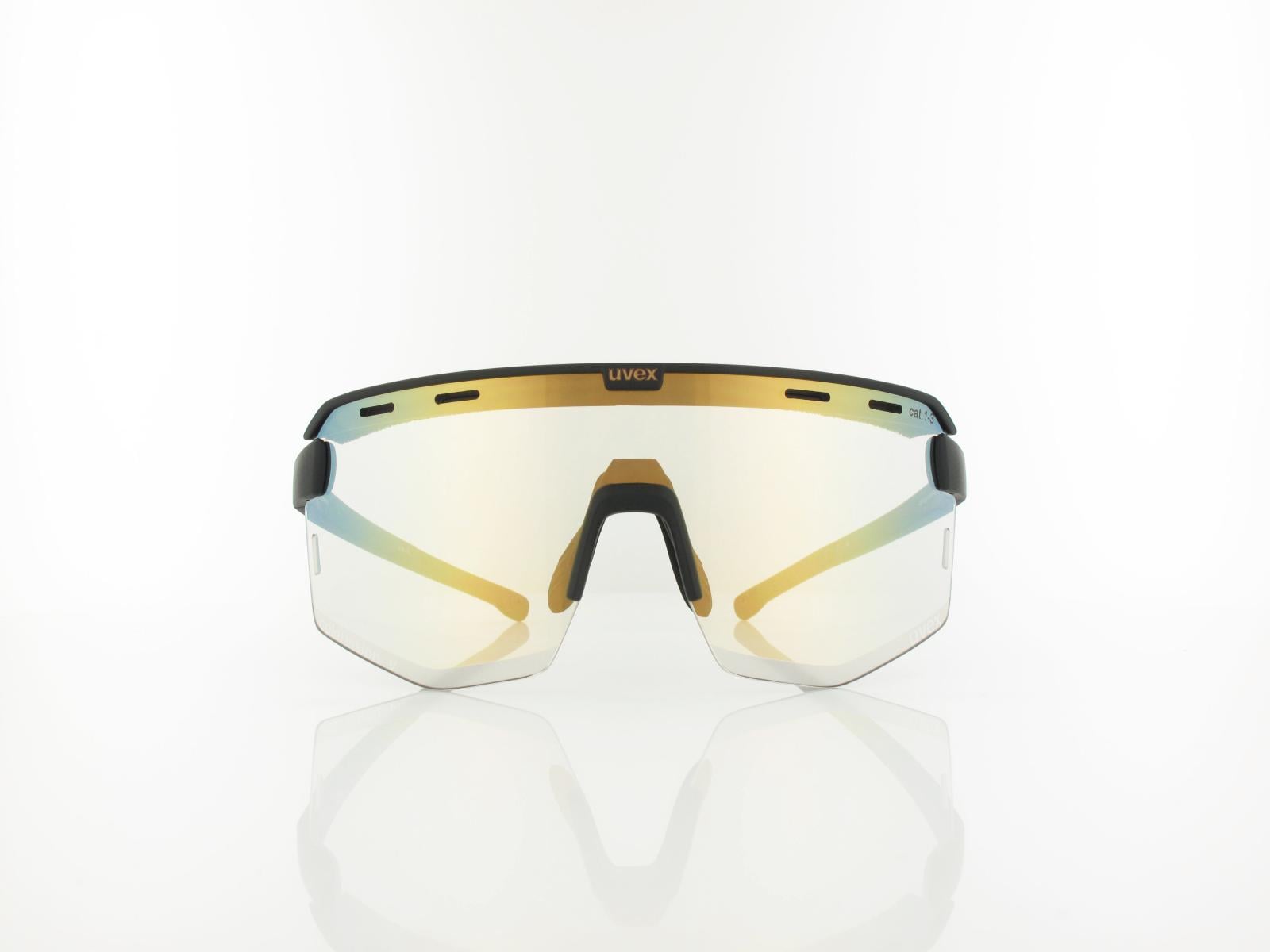 UVEX | RXs 4304 V 1200 160 | schwarz matt / variomatic colorvision nature goldspiegel