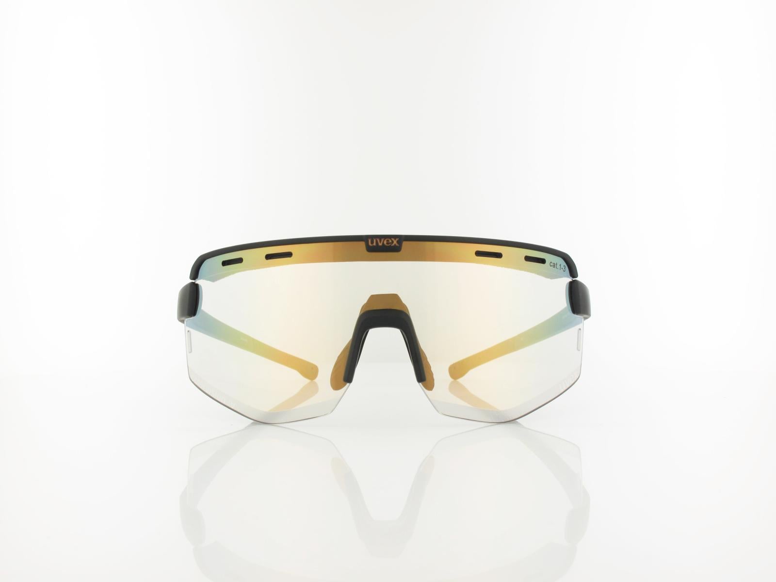 UVEX | RXs 4304 V 1200 152 small | schwarz matt / variomatic colorvision nature goldspiegel