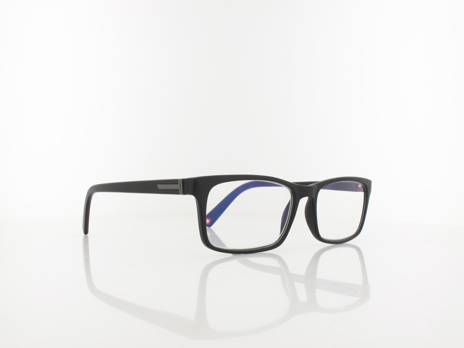 Brilando | HBLF73 BLUE-UV Fertiglesebrille | black | +1,50