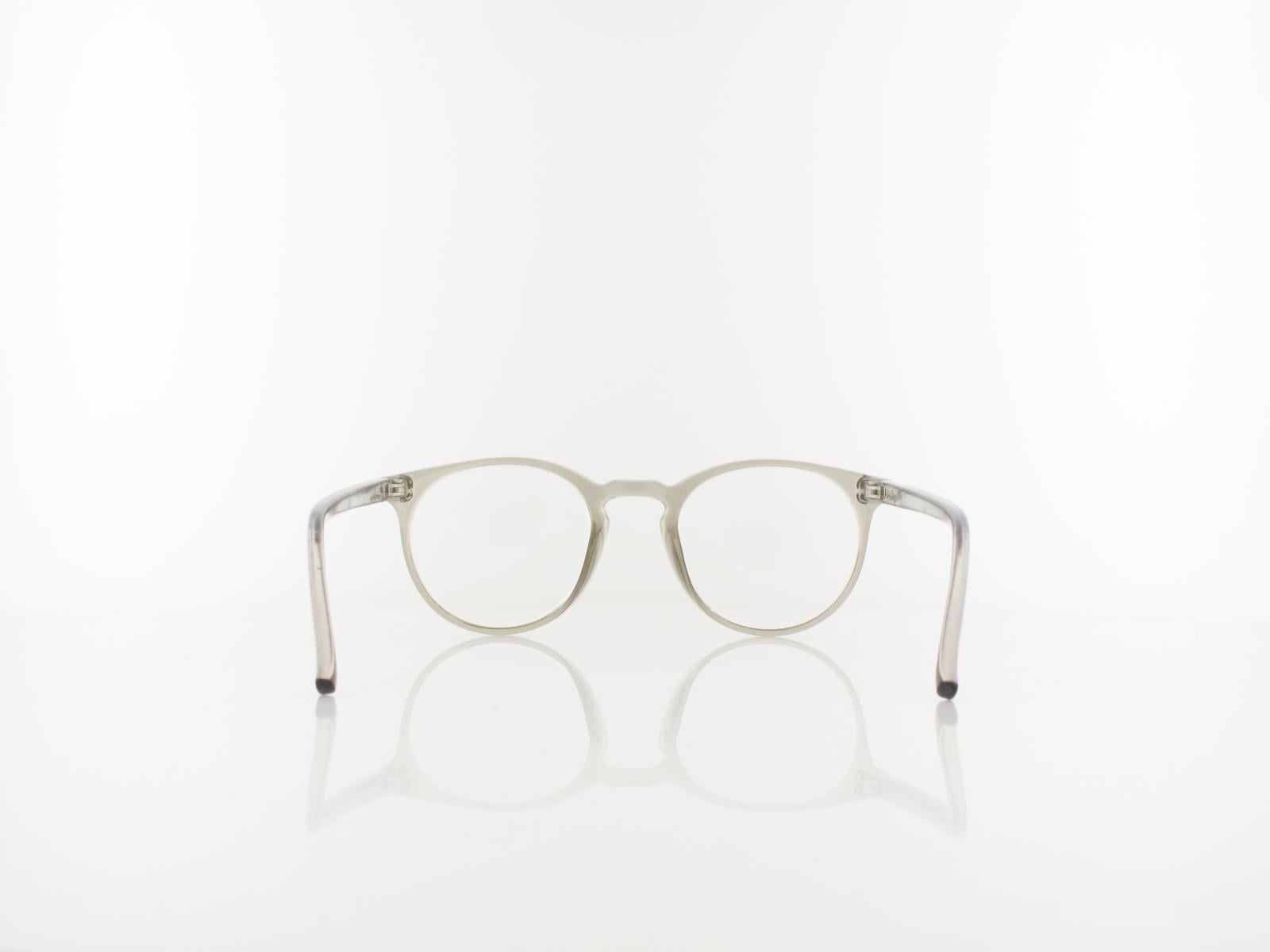 Brilando | HMR55 Fertiglesebrille | clear grey | +2,00
