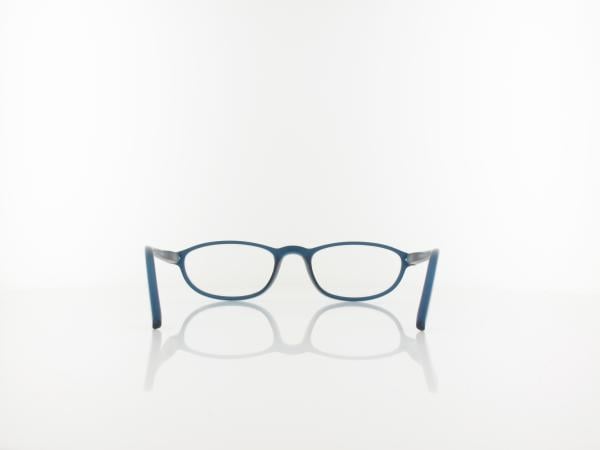 Brilando | HMR57B Fertiglesebrille | matt blue | +1,00