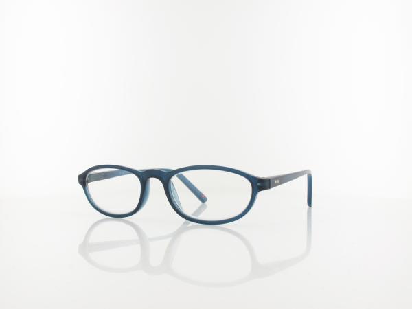 Brilando | HMR57B Fertiglesebrille | matt blue | +3,00