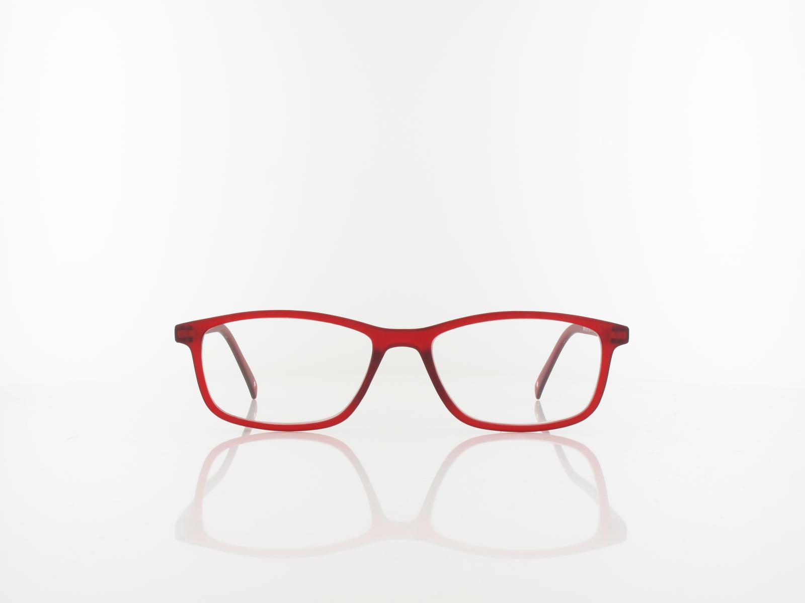 Brilando | MR51B Fertiglesebrille | matt red | +1,00