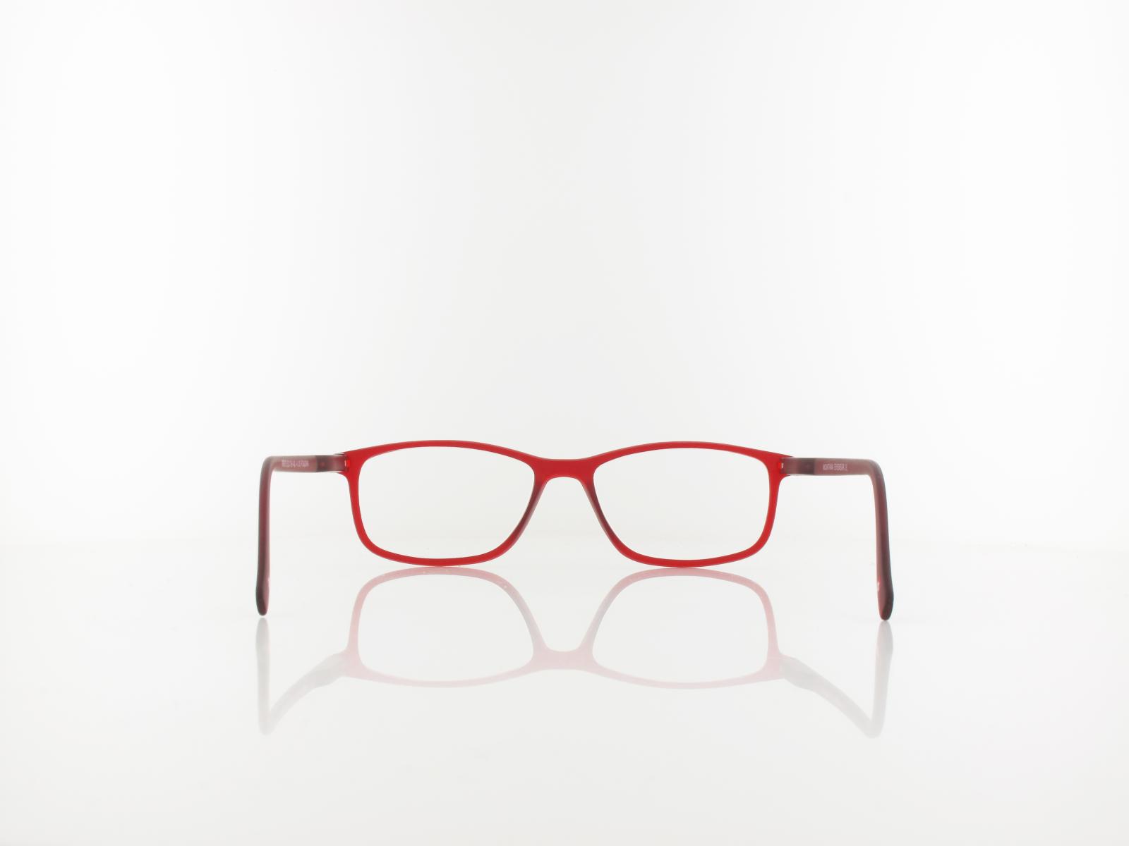 Brilando | MR51B Fertiglesebrille | matt red | +1,00