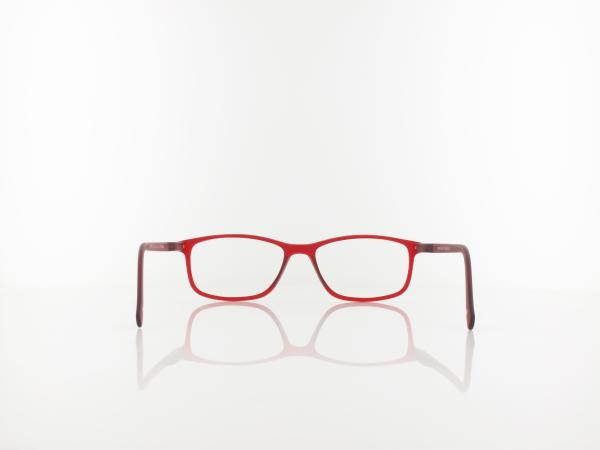 Brilando | MR51B Fertiglesebrille | matt red | +2,50