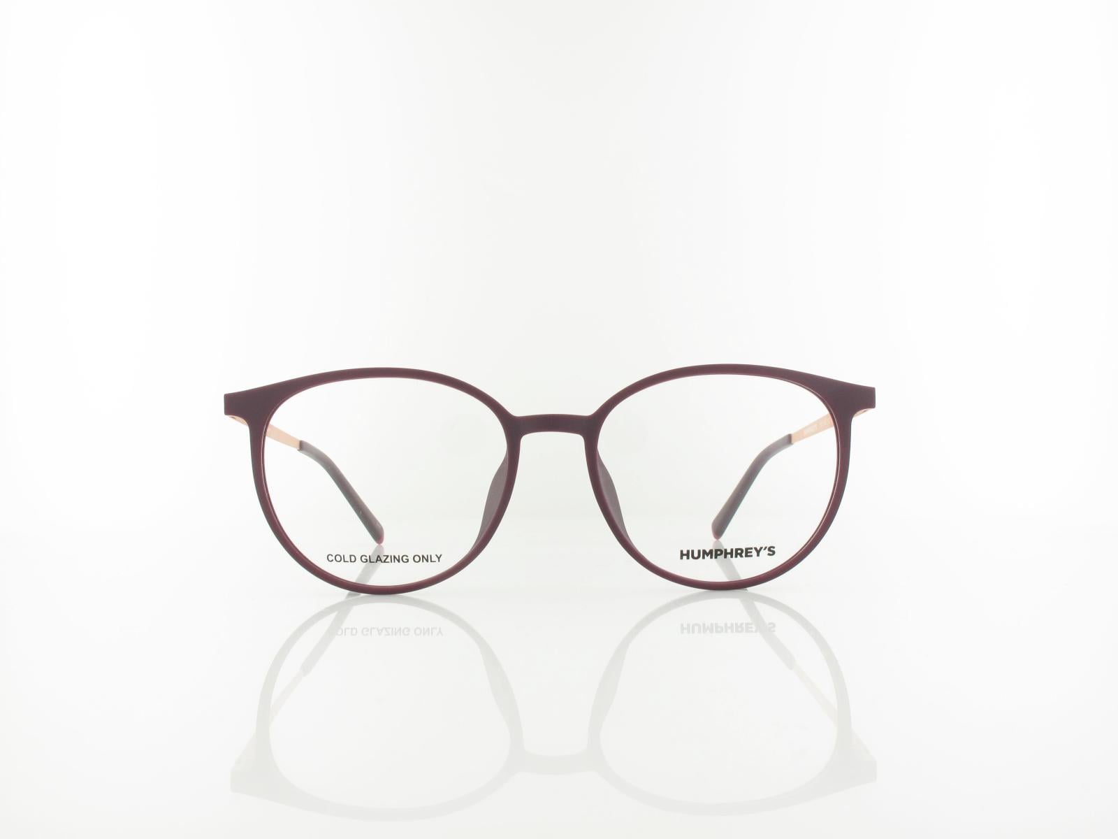 HUMPHREY'S | 581142 50 52 | amaranth matt rosegold semi matt