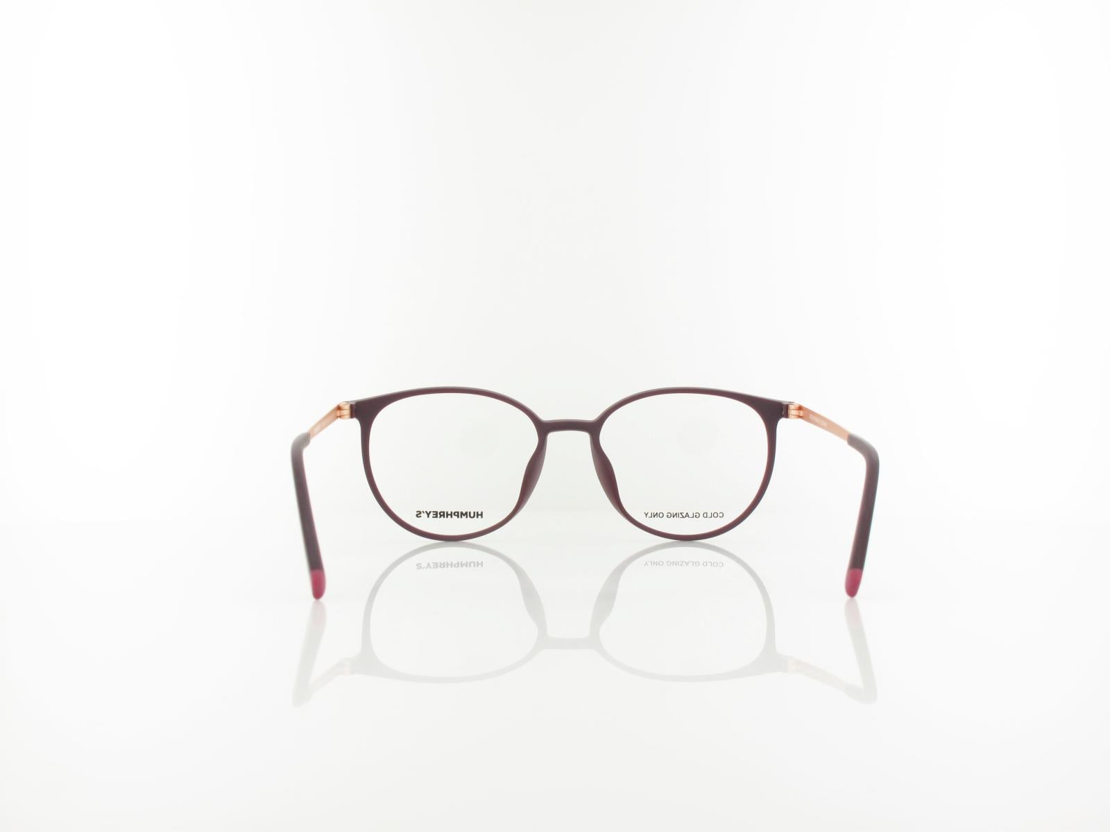 HUMPHREY'S | 581142 50 52 | amaranth matt rosegold semi matt