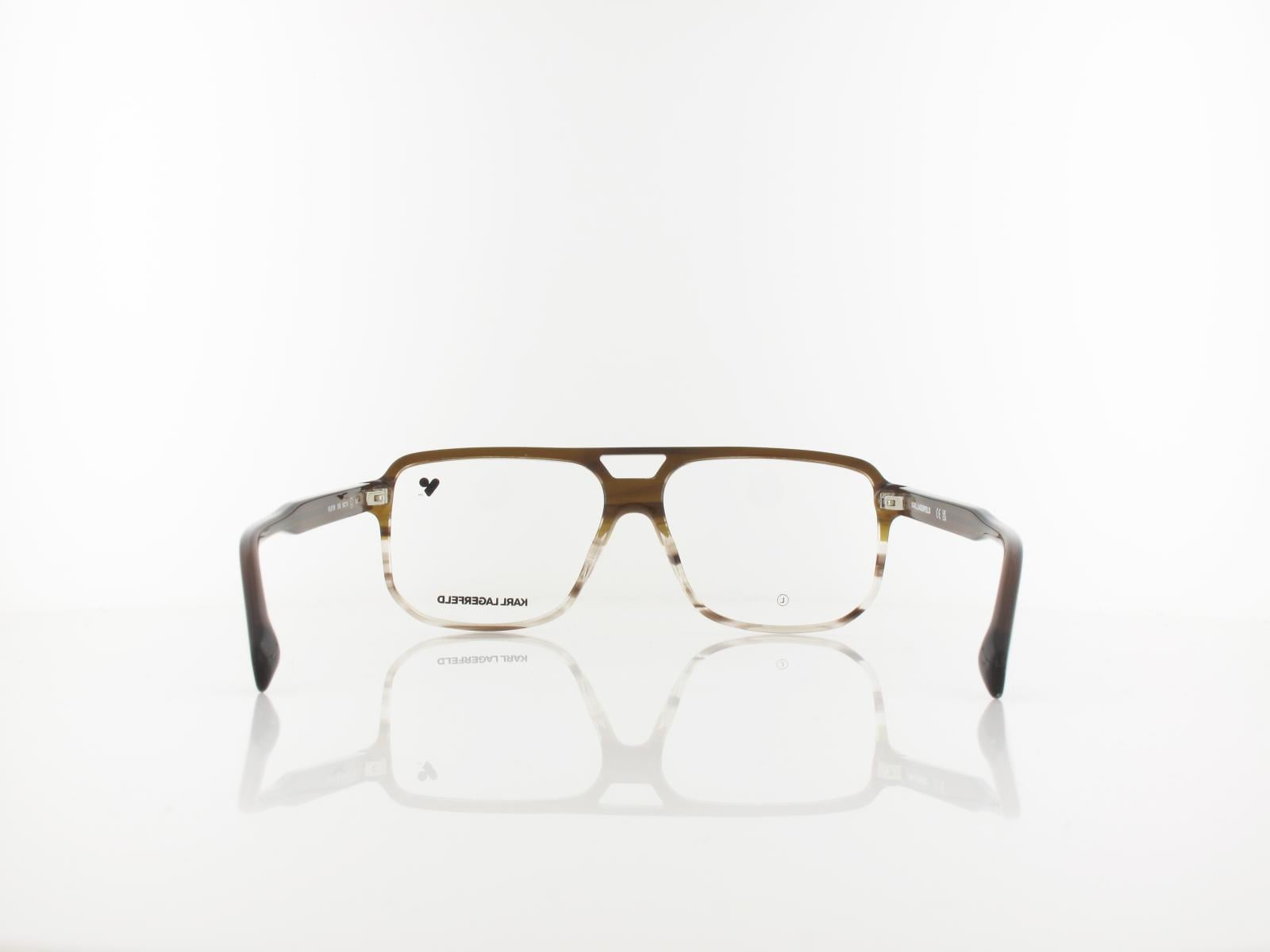 Karl Lagerfeld | KL6156 246 58 | brown striped brown