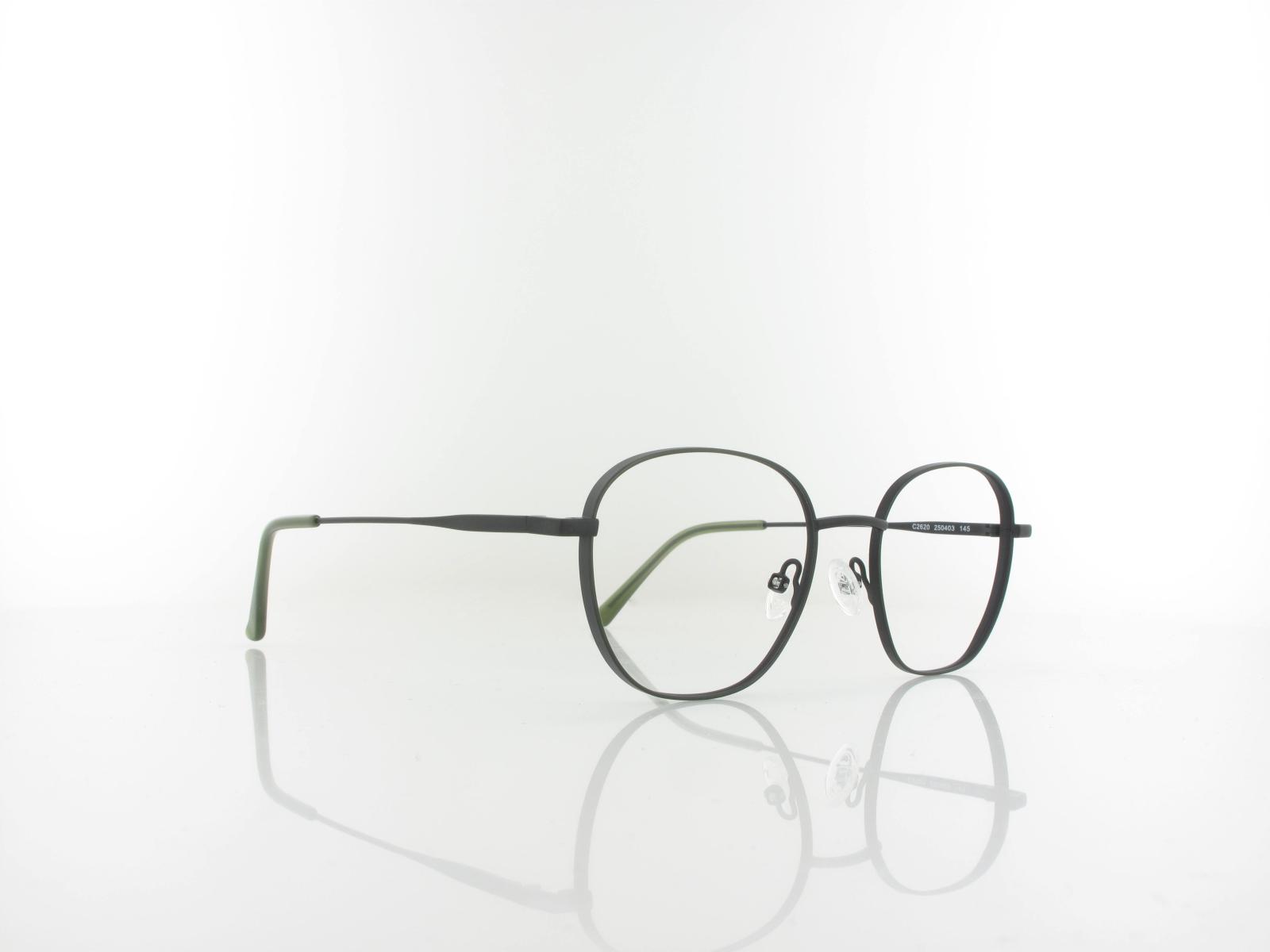 Brilando | Premium C2620 52 | dunkelgr&uuml;n schwarz matt