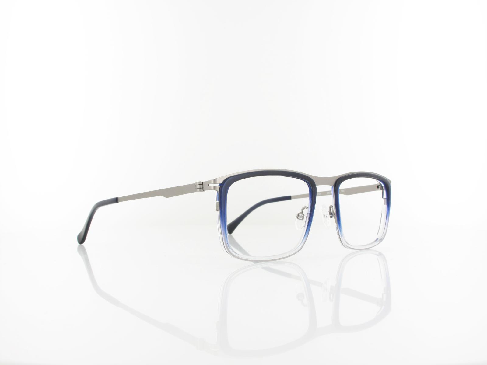 Brilando | Premium F2650 53 | dunkelblau transparent silber matt