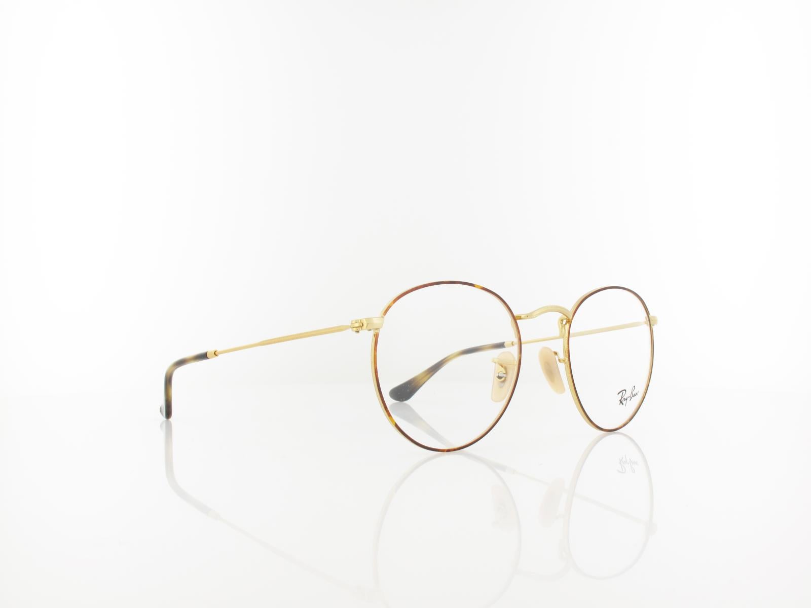 Ray Ban | Round Metal RX3447V 2945 50 | gold on top havana