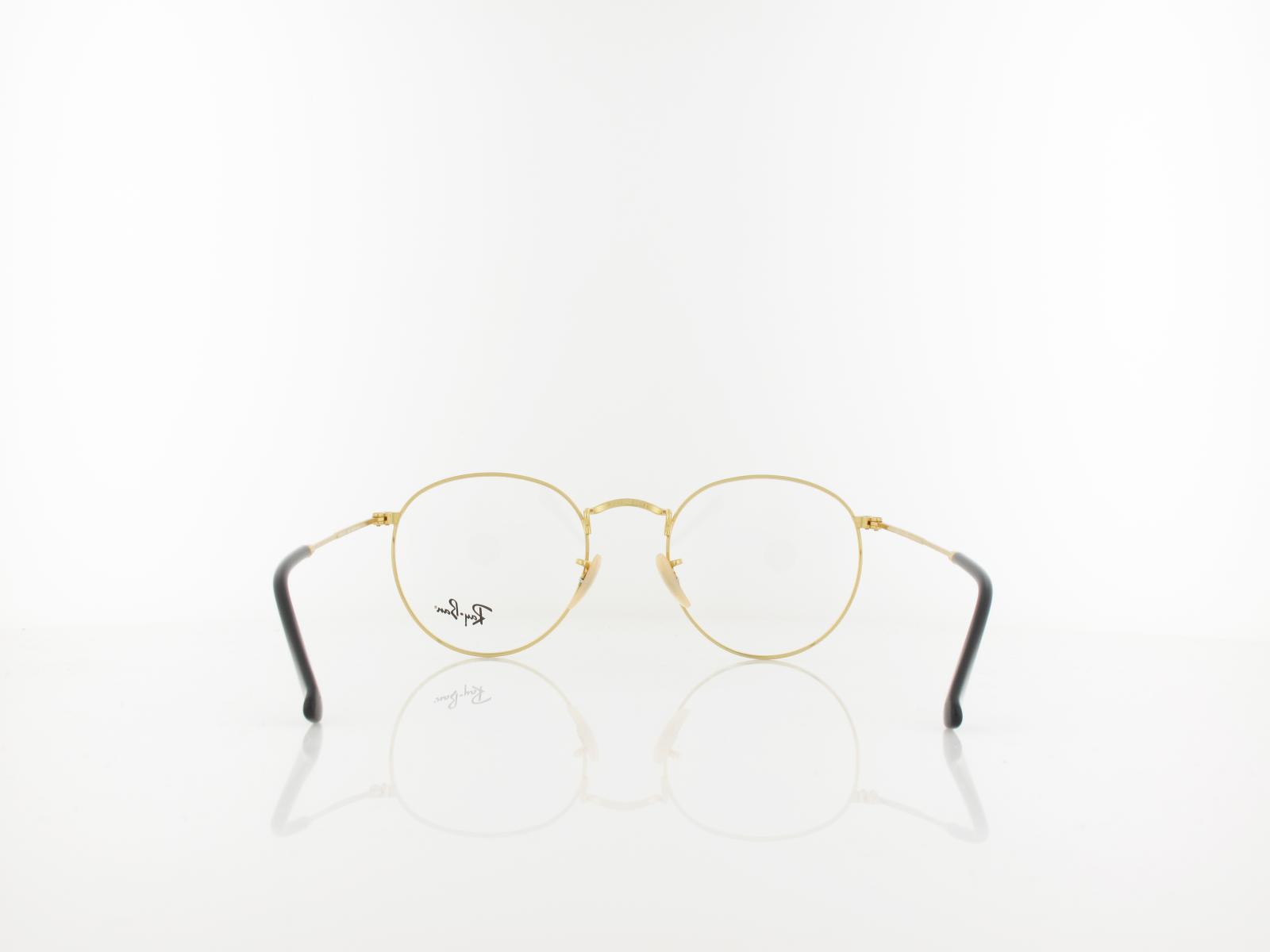 Ray Ban | Round Metal RX3447V 2991 50 | black on arista
