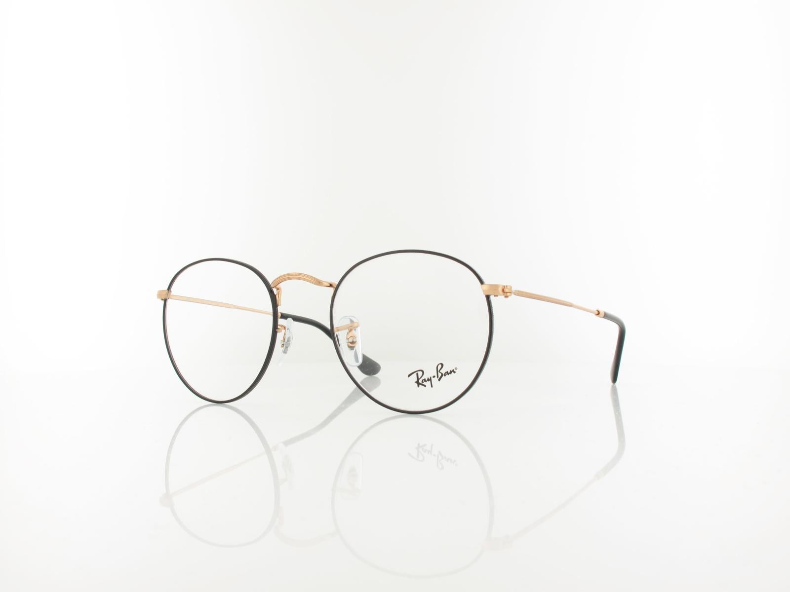 Ray Ban | Round Metal RX3447V 3173 50 | black on rosegold