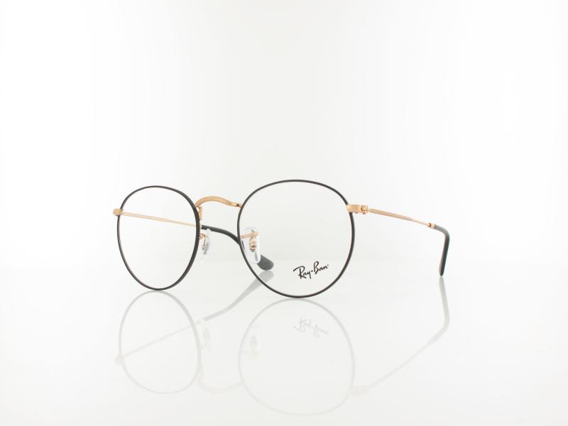 Ray Ban | Round Metal RX3447V 3173 50 | black on rosegold