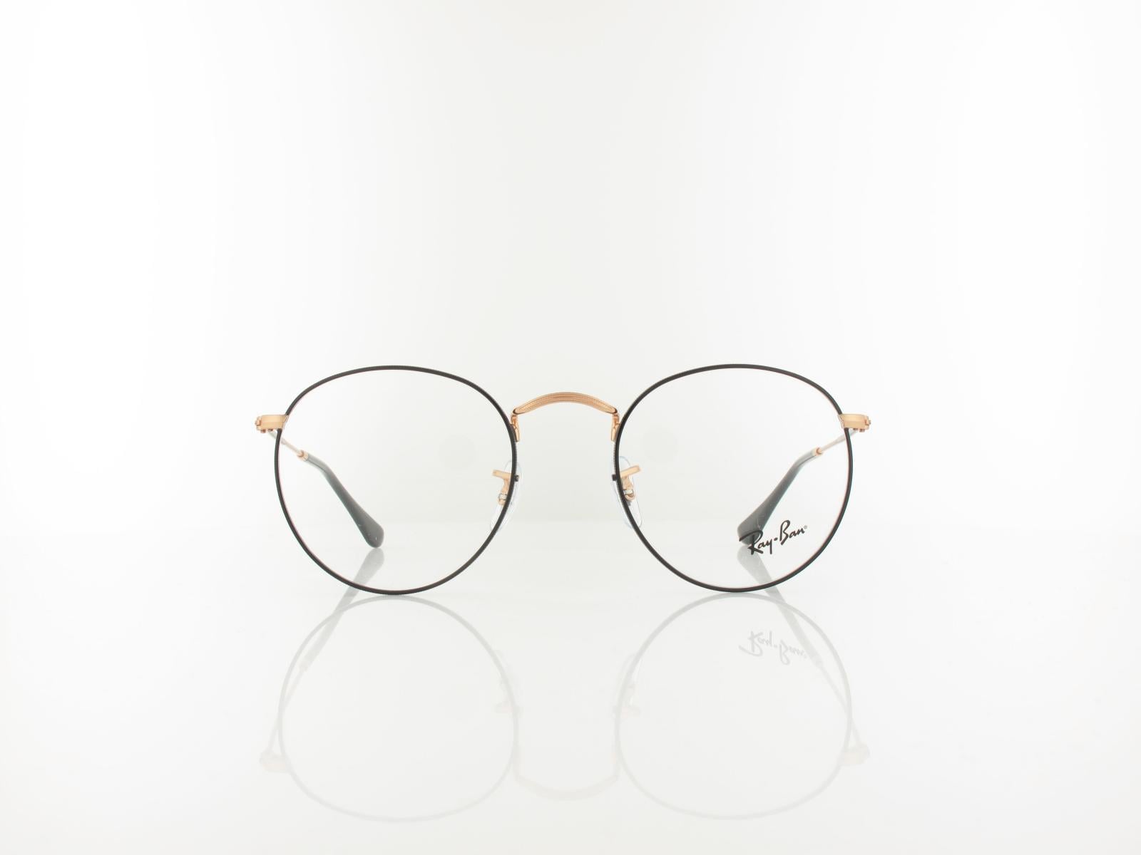 Ray Ban | Round Metal RX3447V 3173 50 | black on rosegold