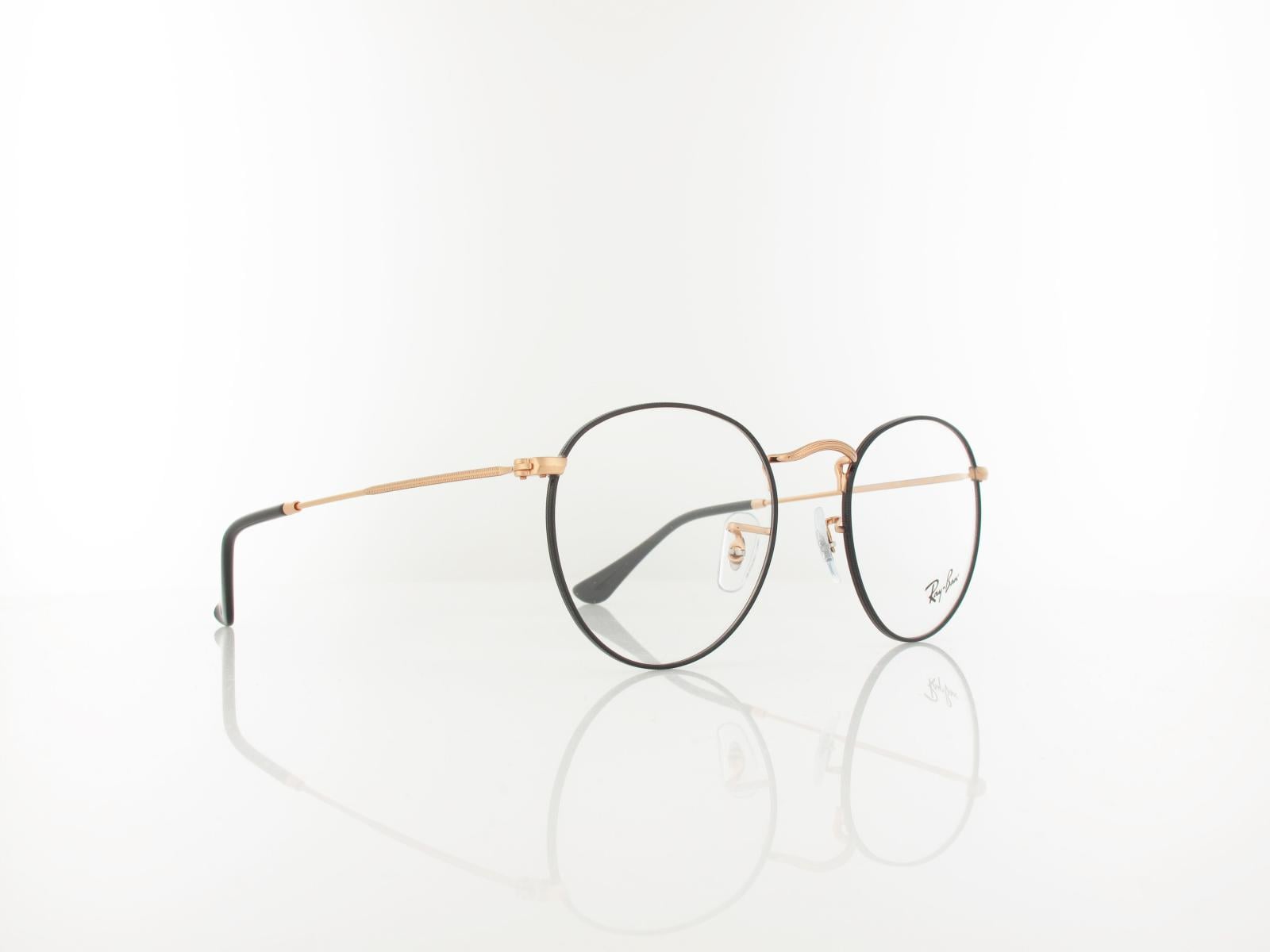 Ray Ban | Round Metal RX3447V 3173 50 | black on rosegold