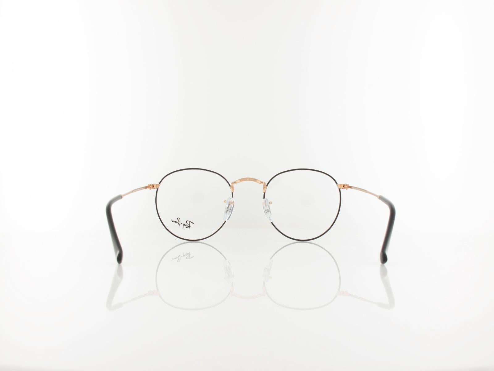 Ray Ban | Round Metal RX3447V 3173 50 | black on rosegold