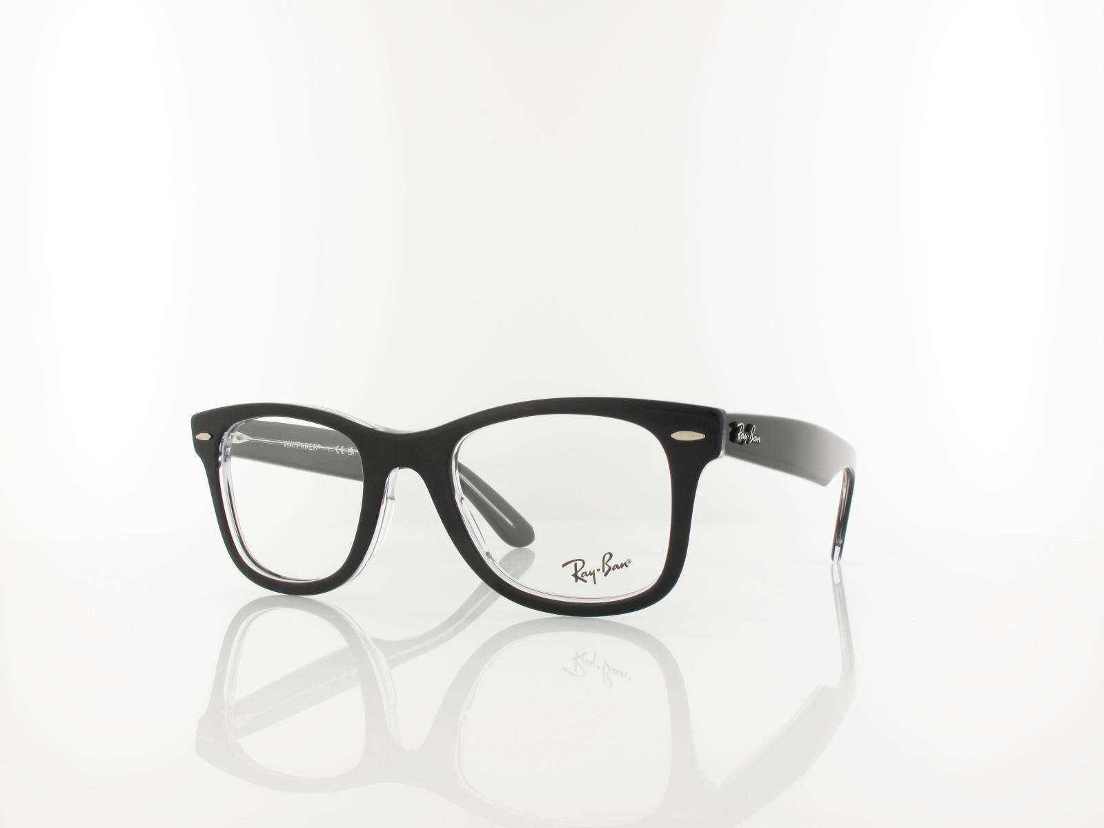 Ray Ban | WAYFARER EASE RX4340V 2034 50 | schwarz auf transparent