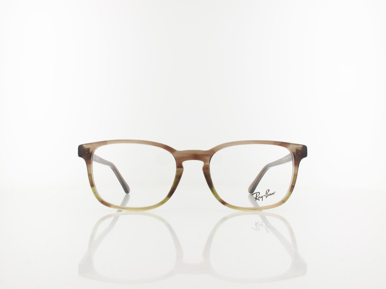 Ray Ban | RX5418 8255 54 | striped brown gradient green