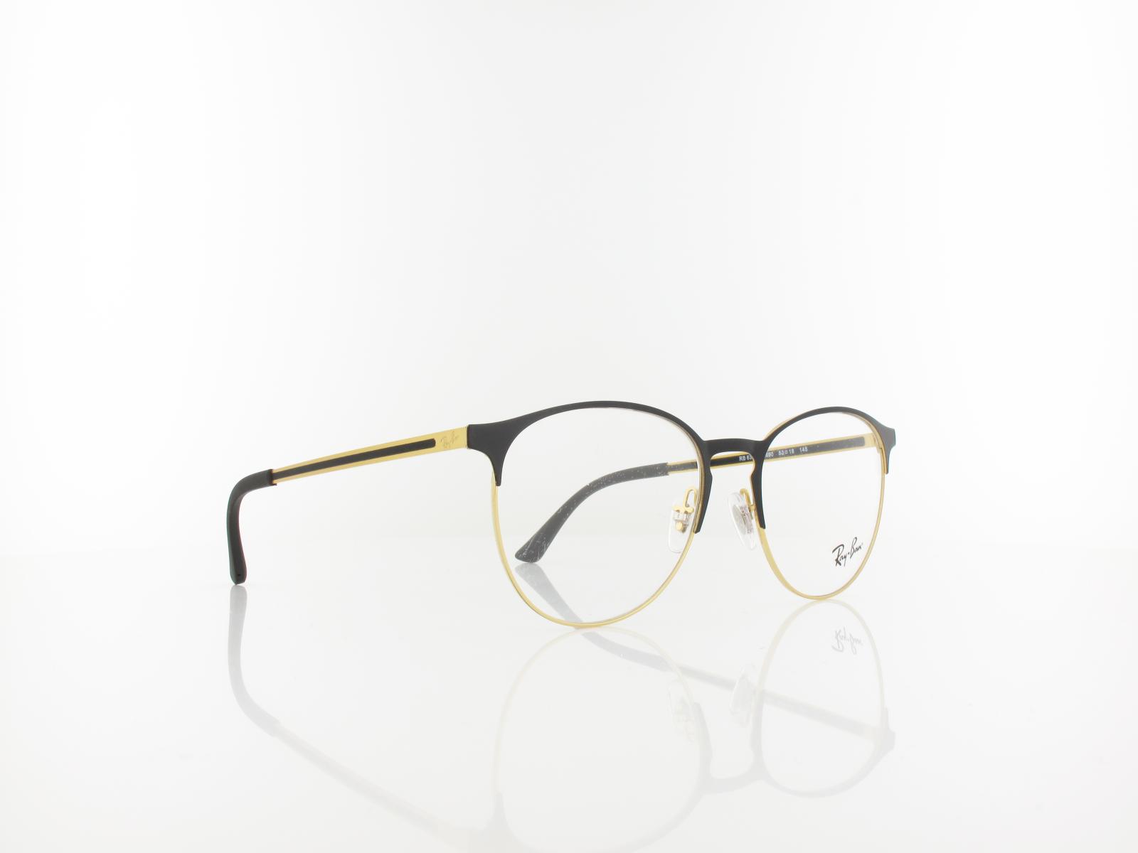 Ray Ban | RX6375 2890 53 | gold top in black