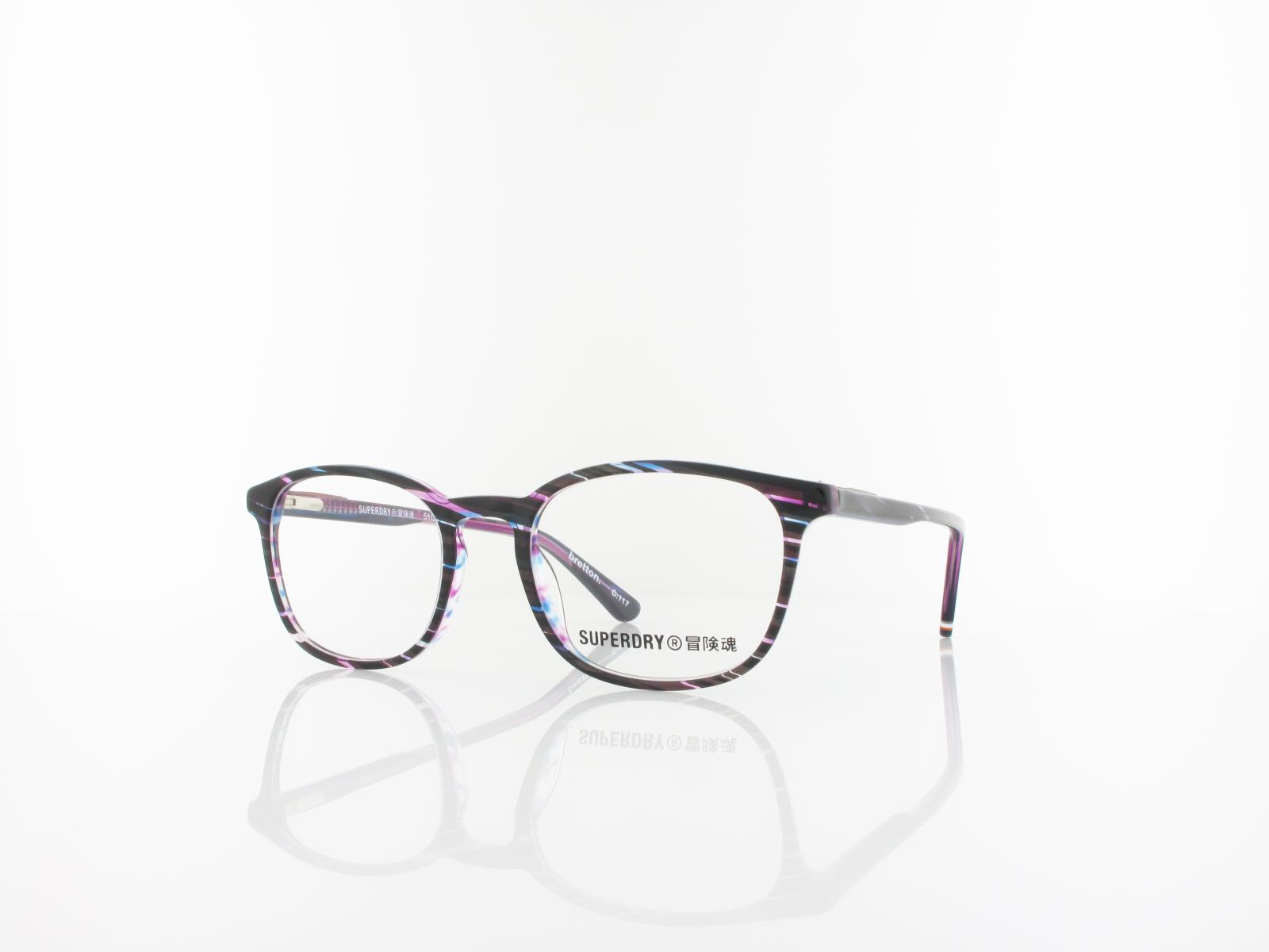 Superdry | Bretton 117 51 | black purple stripe
