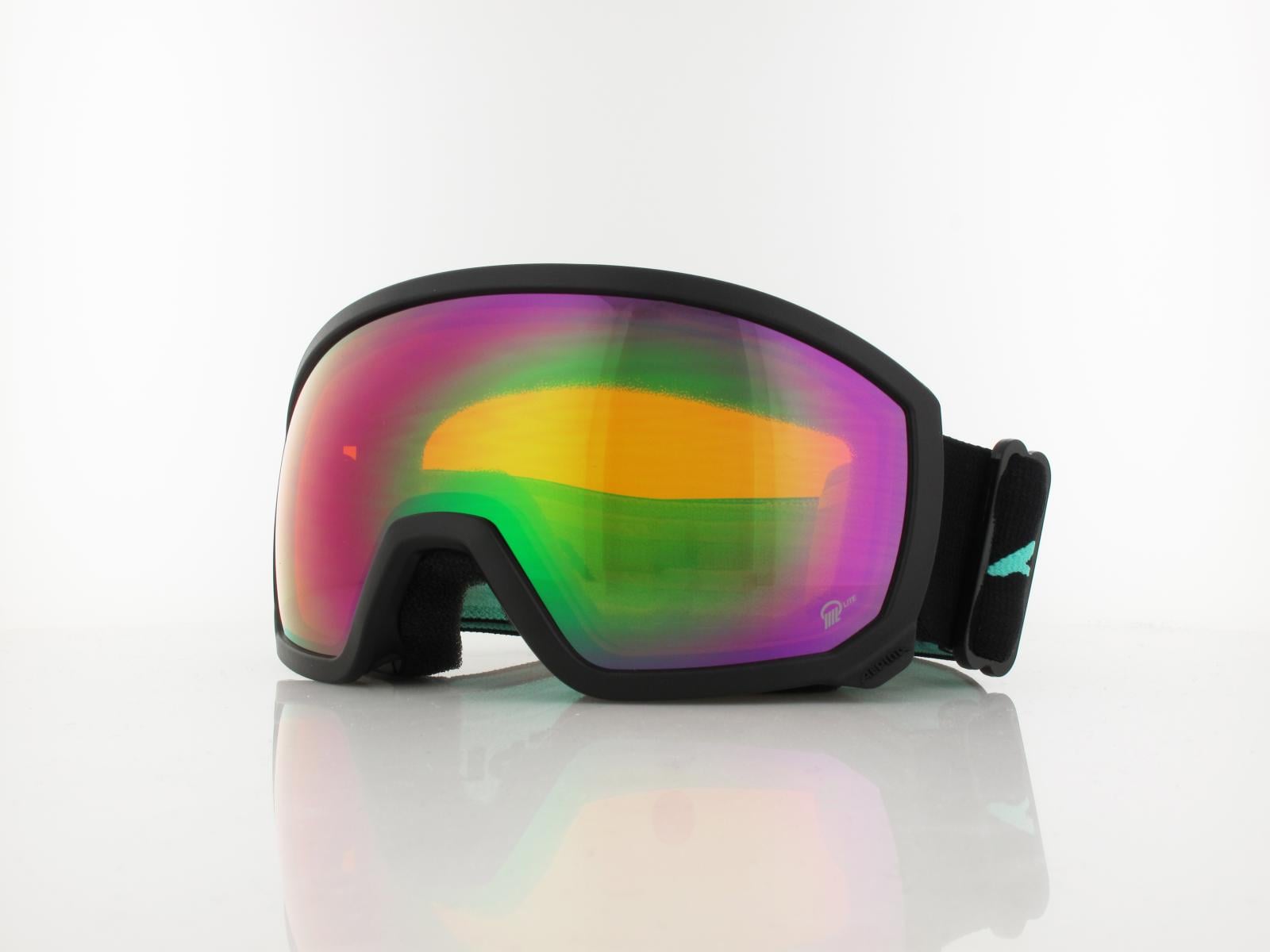 ALPINA | SCARABEO JR. Q-LITE A7257 872 | black aqua matt / Q-LITE green