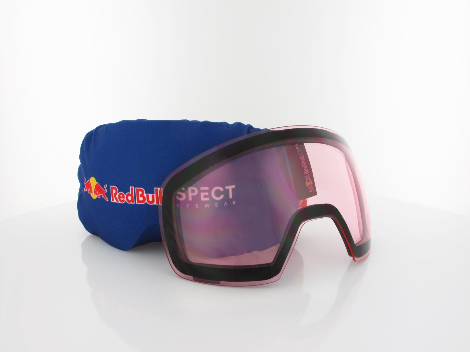 Red Bull SPECT | JAMM 08RE2 | matt black black strap colored logo / smoke red mirror - light pink