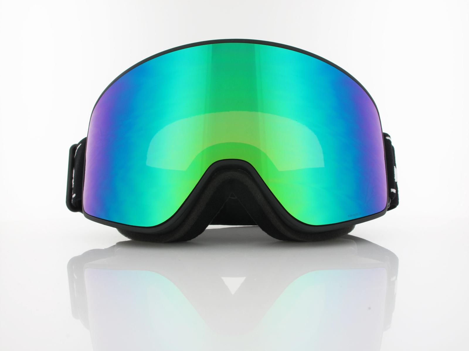 Red Bull SPECT | RUSH 18GR3 | matt black black strap white logo / brown with green mirror