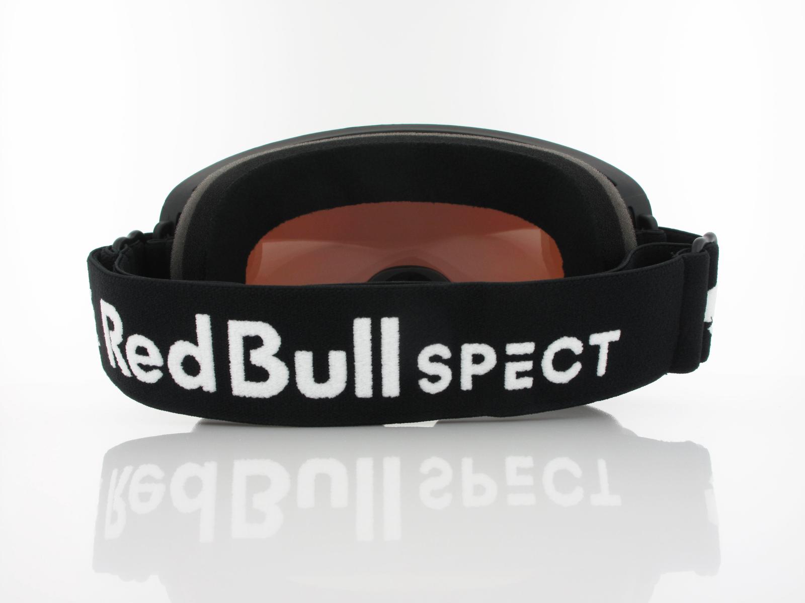 Red Bull SPECT | RUSH 18GR3 | matt black black strap white logo / brown with green mirror