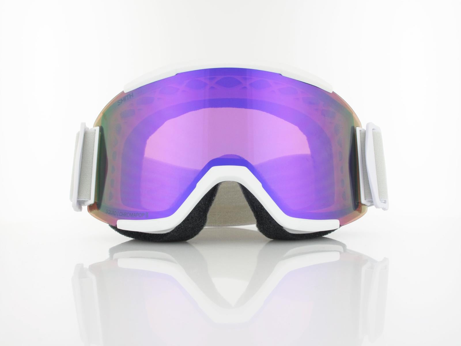 Smith | Squad M00668 33F9941 | white vapor / chromapop everyday violet mirror - clear
