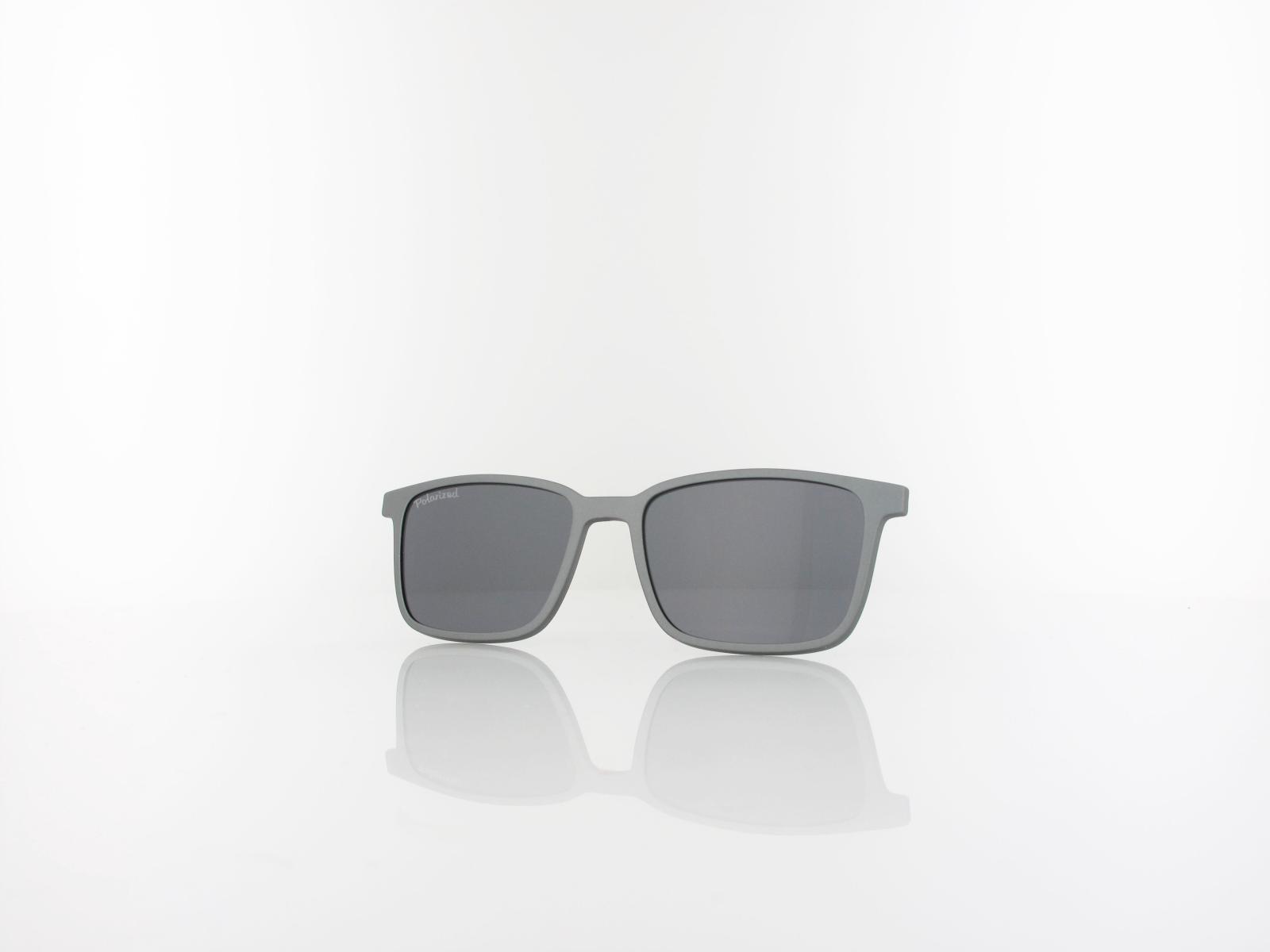 Brilando | CLIP M-TRC298B-1 | matt grey / smoke polarized