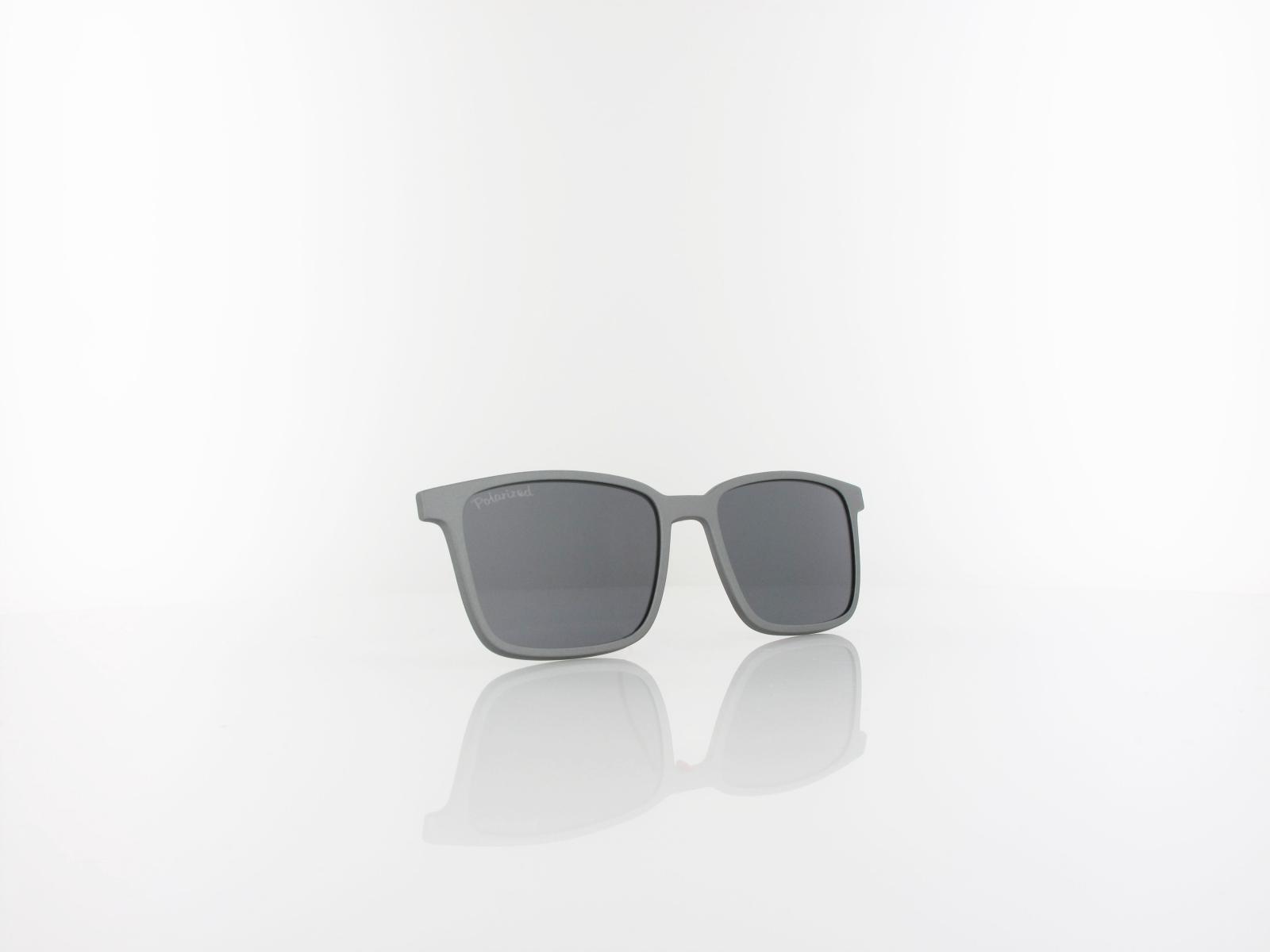 Brilando | CLIP M-TRC298B-1 | matt grey / smoke polarized