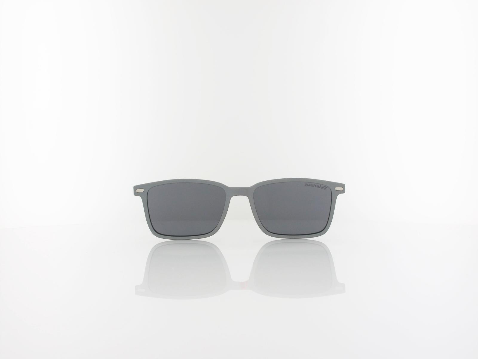 Brilando | CLIP M-TRC298B-1 | matt grey / smoke polarized