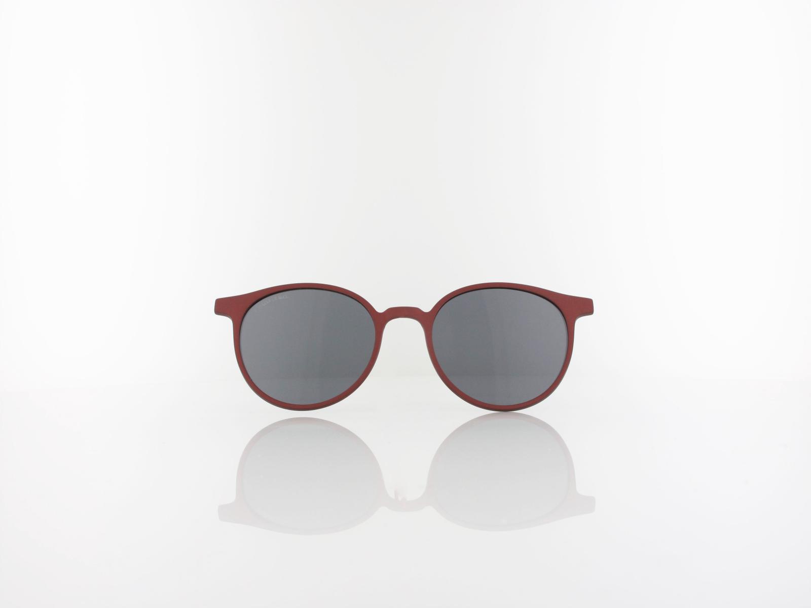 Brilando | CLIP M-TRC299C-1 | matt dark red / smoke polarized